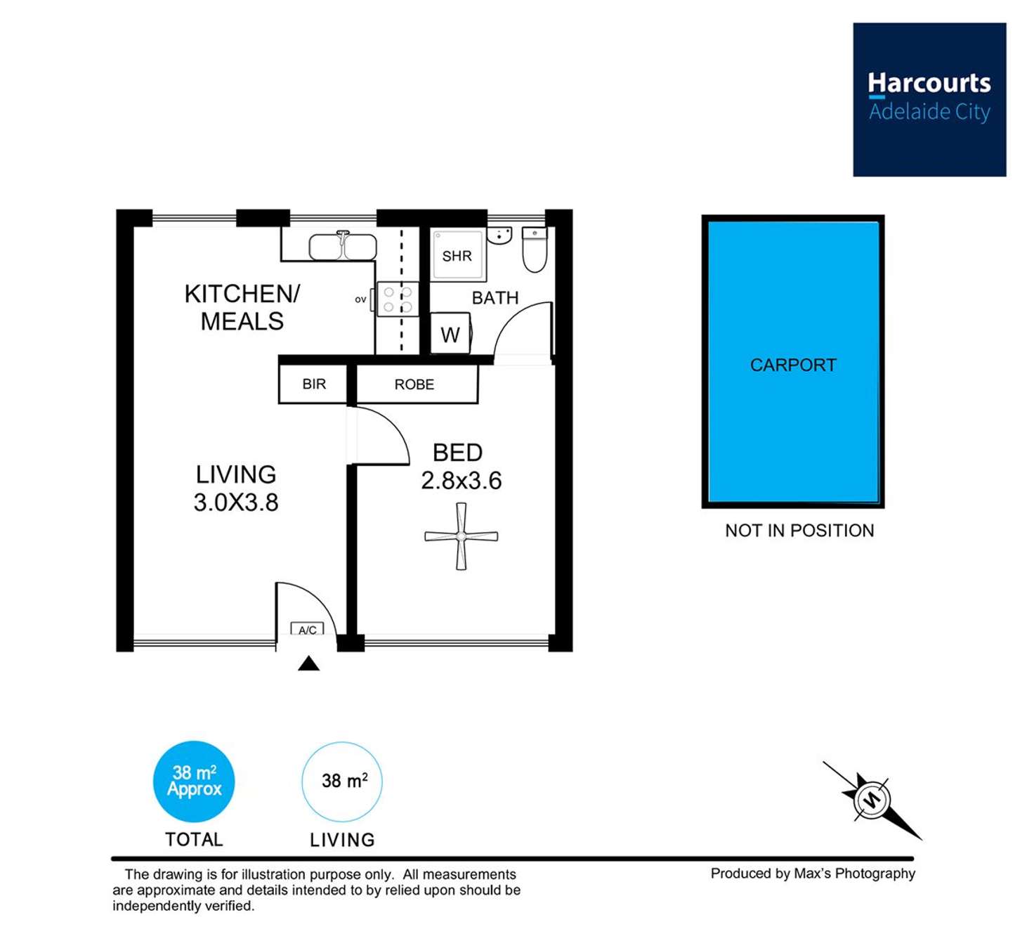 Floorplan of Homely unit listing, 14/182 Anzac Highway, Glandore SA 5037