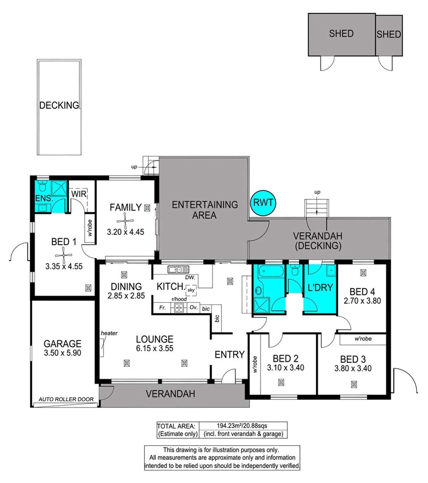Floorplan of Homely house listing, 13 Falcon Avenue, Hallett Cove SA 5158
