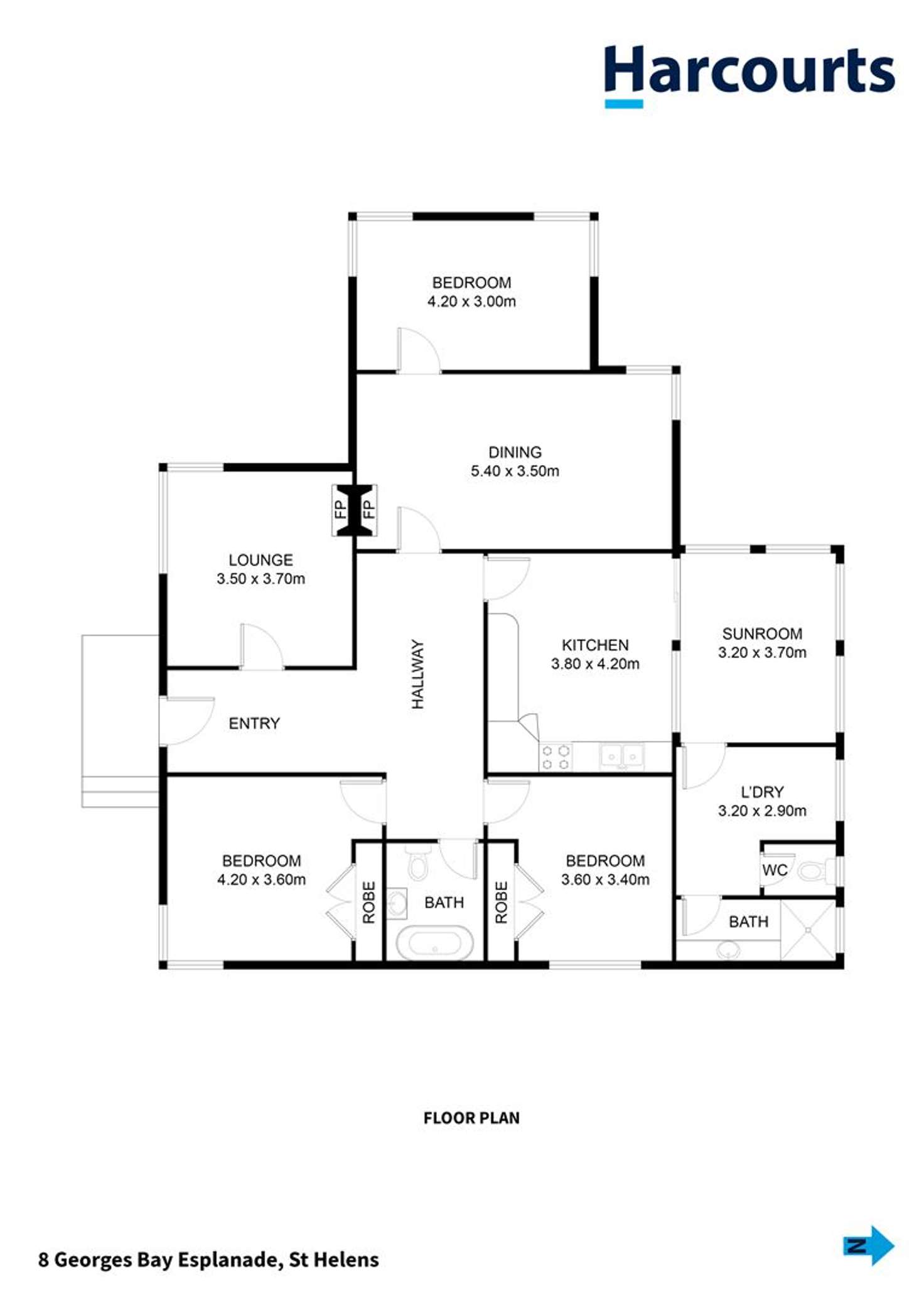 Floorplan of Homely house listing, 8 Georges Bay Esplanade, St Helens TAS 7216
