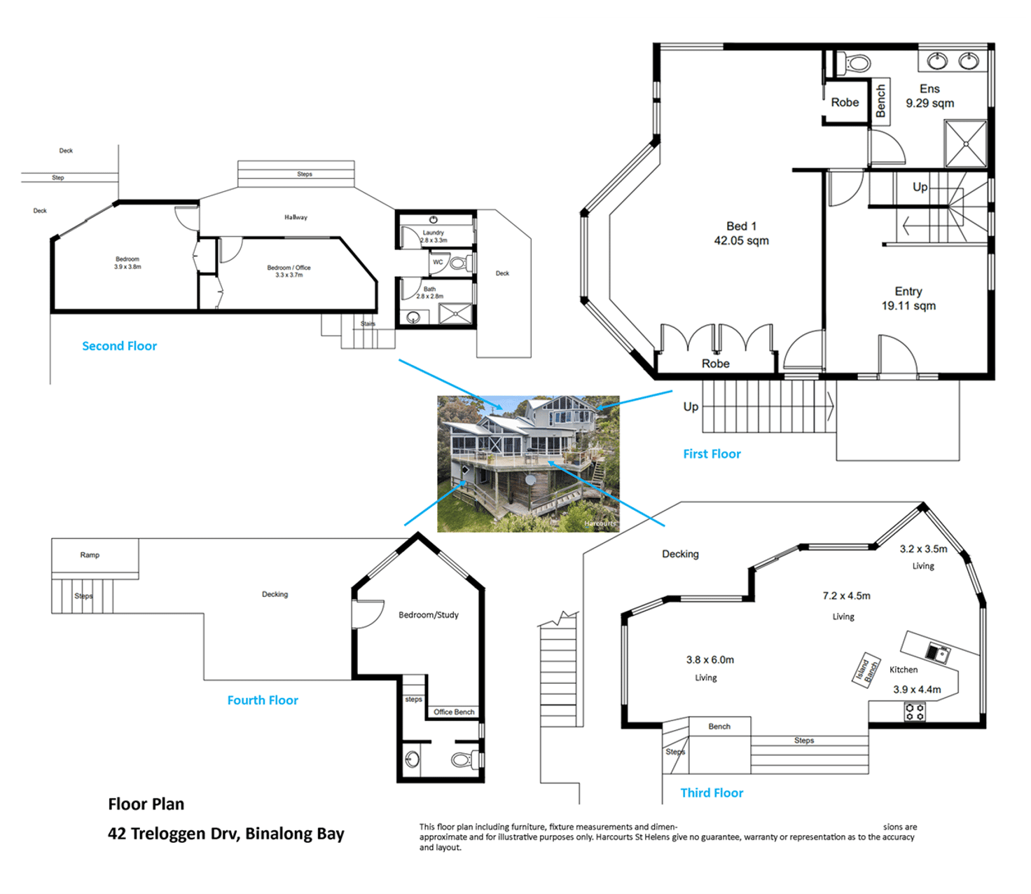 Floorplan of Homely house listing, 42 Treloggen Drive, Binalong Bay TAS 7216