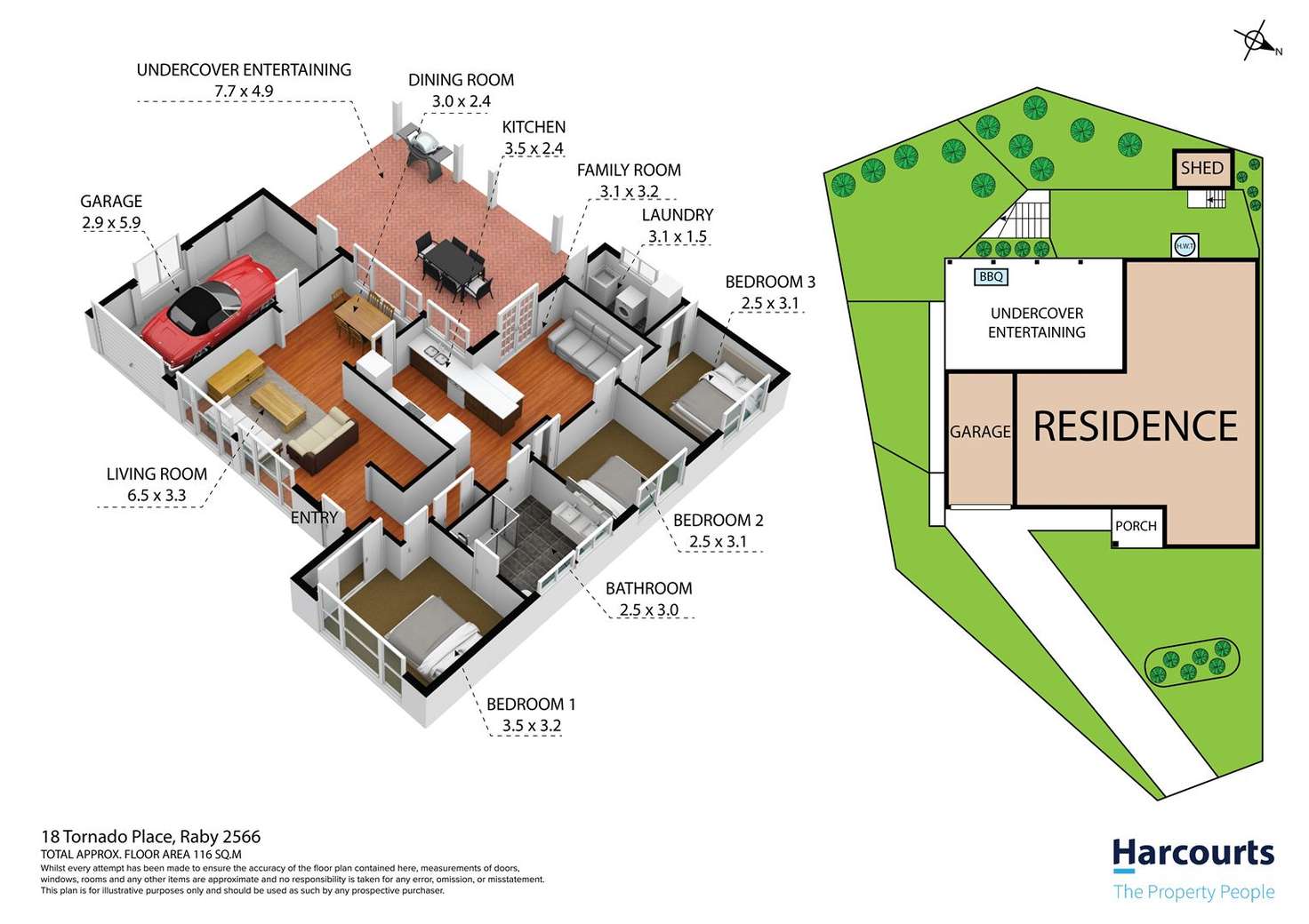 Floorplan of Homely house listing, 18 Tornado Place, Raby NSW 2566