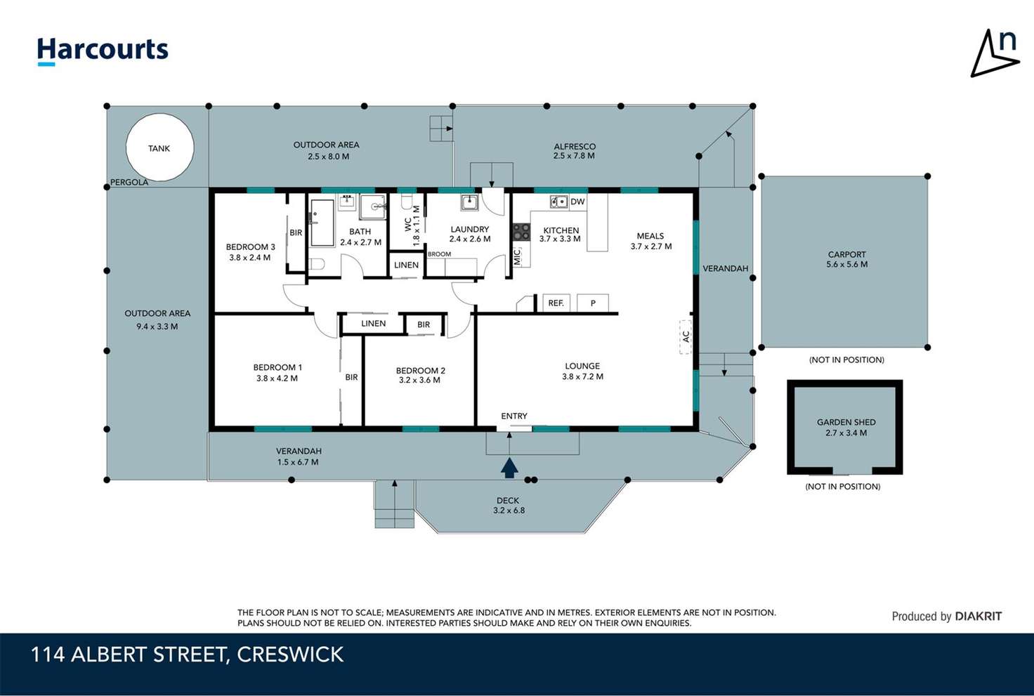 Floorplan of Homely house listing, 114 Albert Street, Creswick VIC 3363