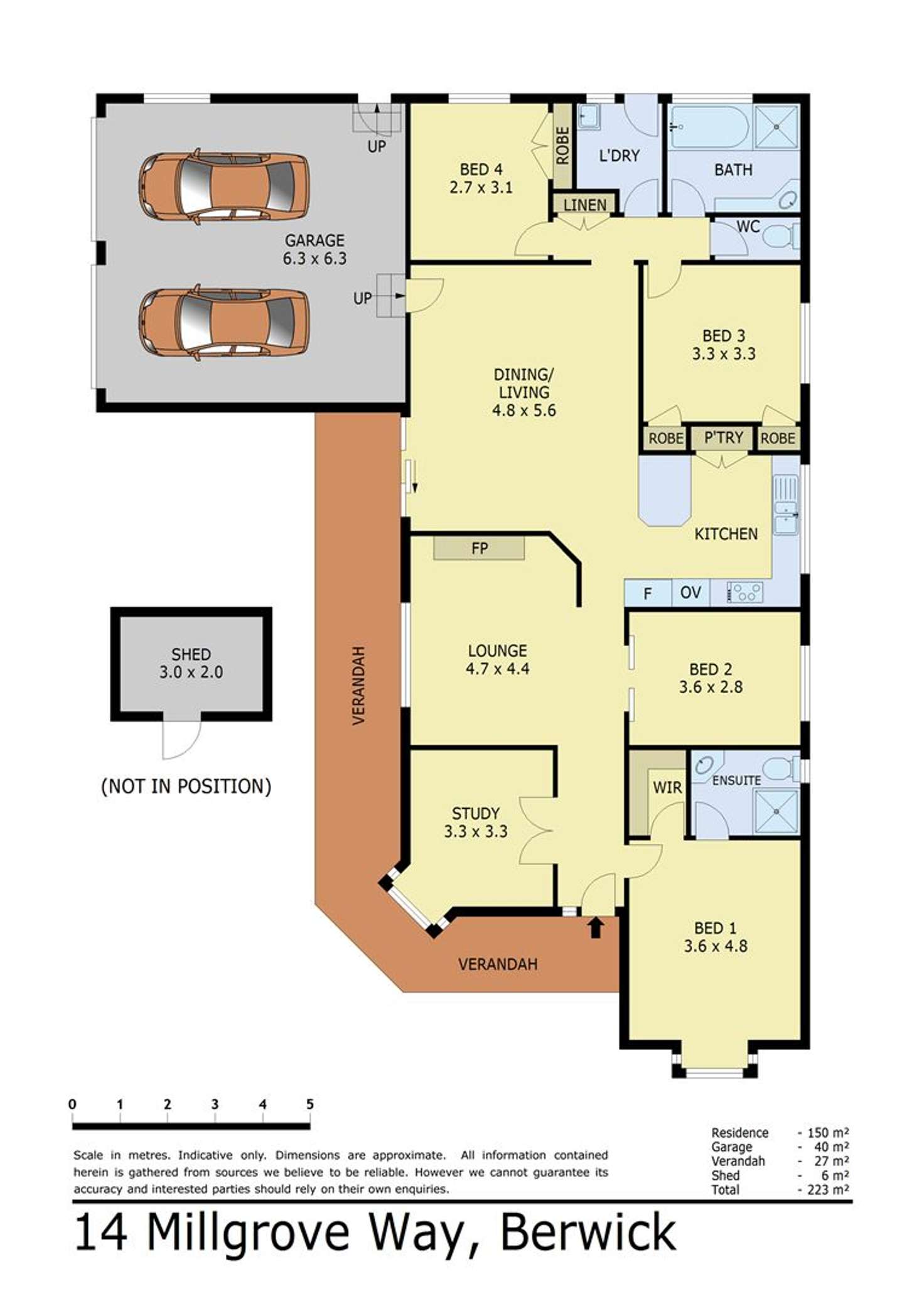 Floorplan of Homely house listing, 14 Millgrove Way, Berwick VIC 3806