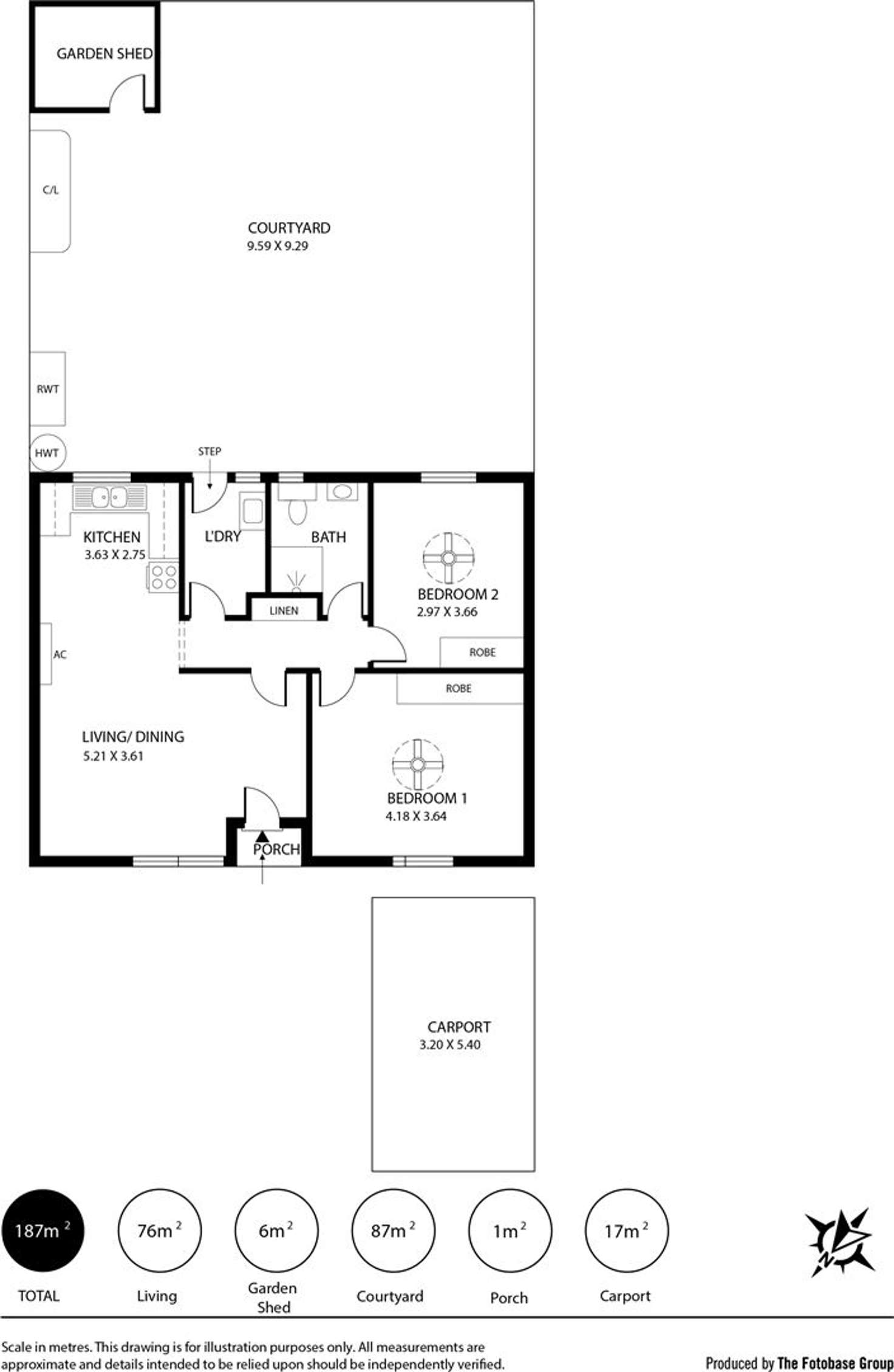 Floorplan of Homely unit listing, 5/3 Kauffman Ave, Lyndoch SA 5351