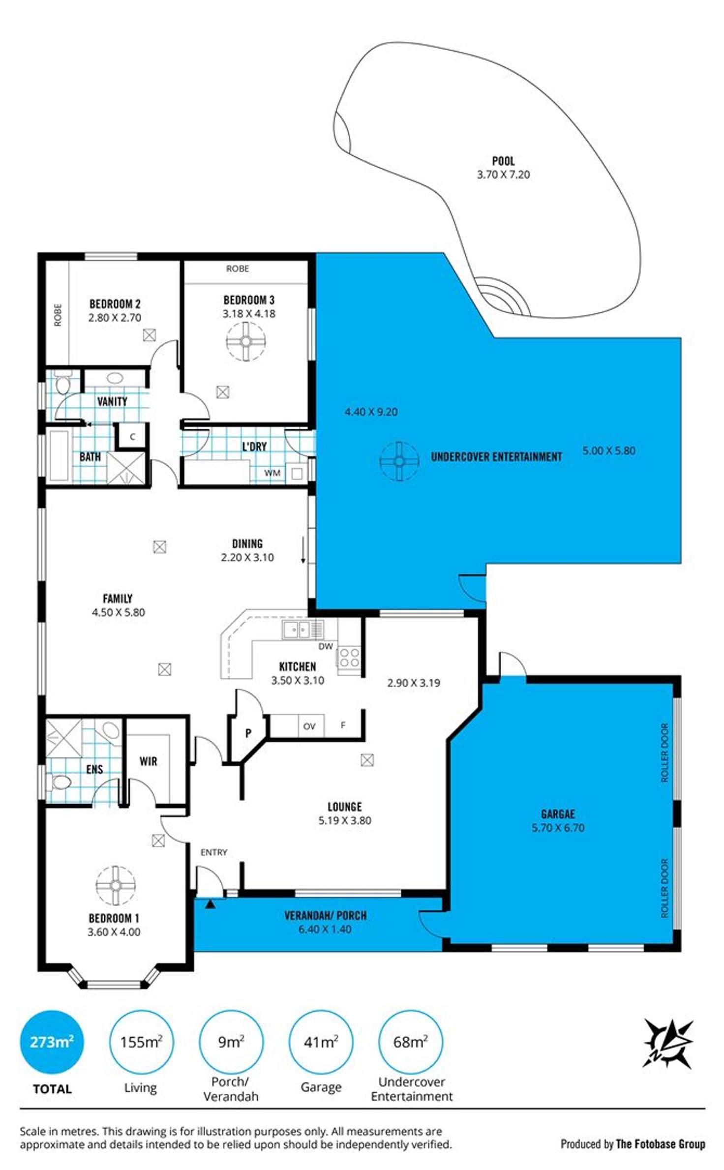 Floorplan of Homely house listing, 53 Farnsworth Drive, Morphett Vale SA 5162