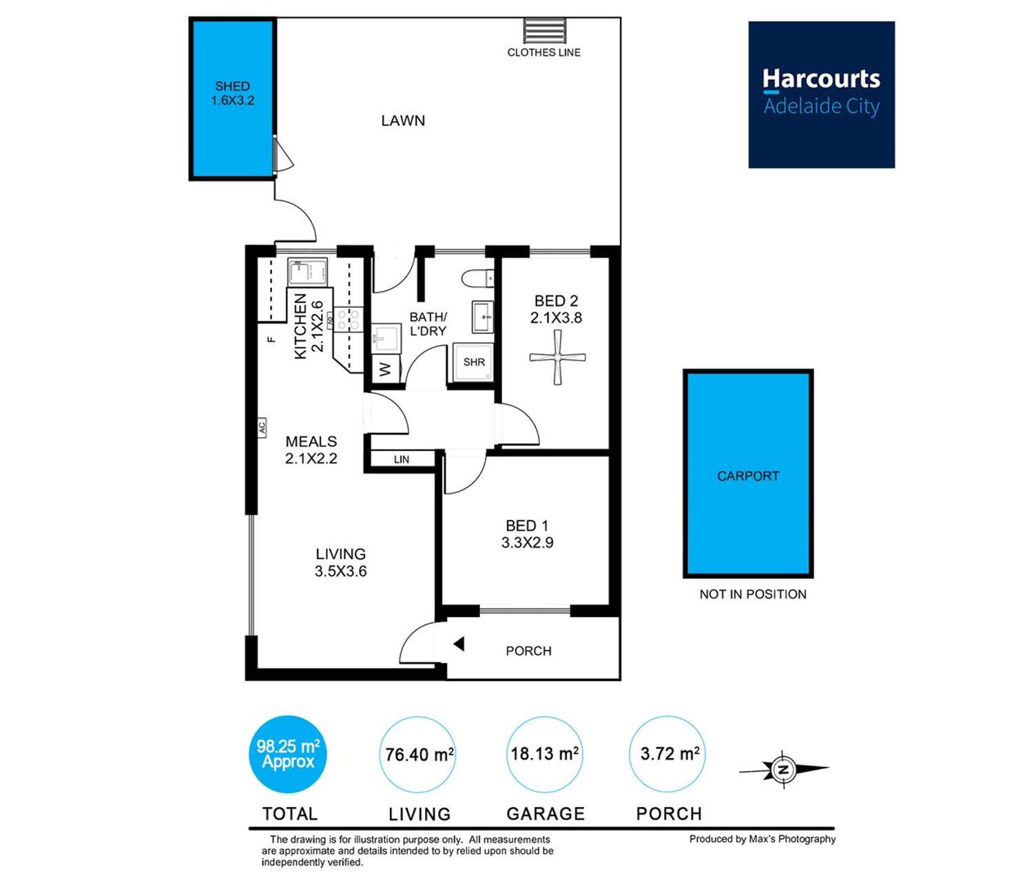 Floorplan of Homely unit listing, 1/4 Battams Road, Marden SA 5070