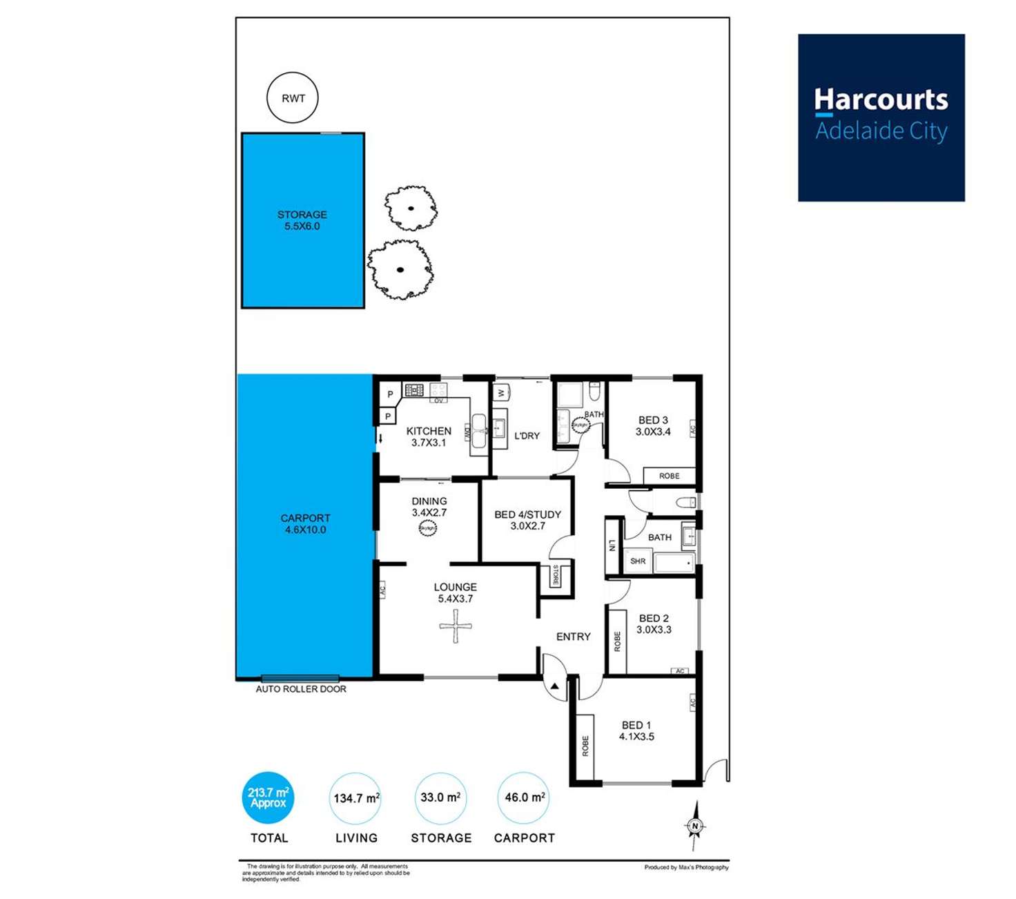 Floorplan of Homely house listing, 9 Roclin Avenue, Newton SA 5074