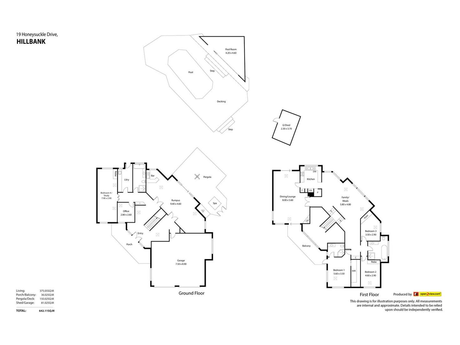 Floorplan of Homely house listing, 19 Honeysuckle Drive, Hillbank SA 5112