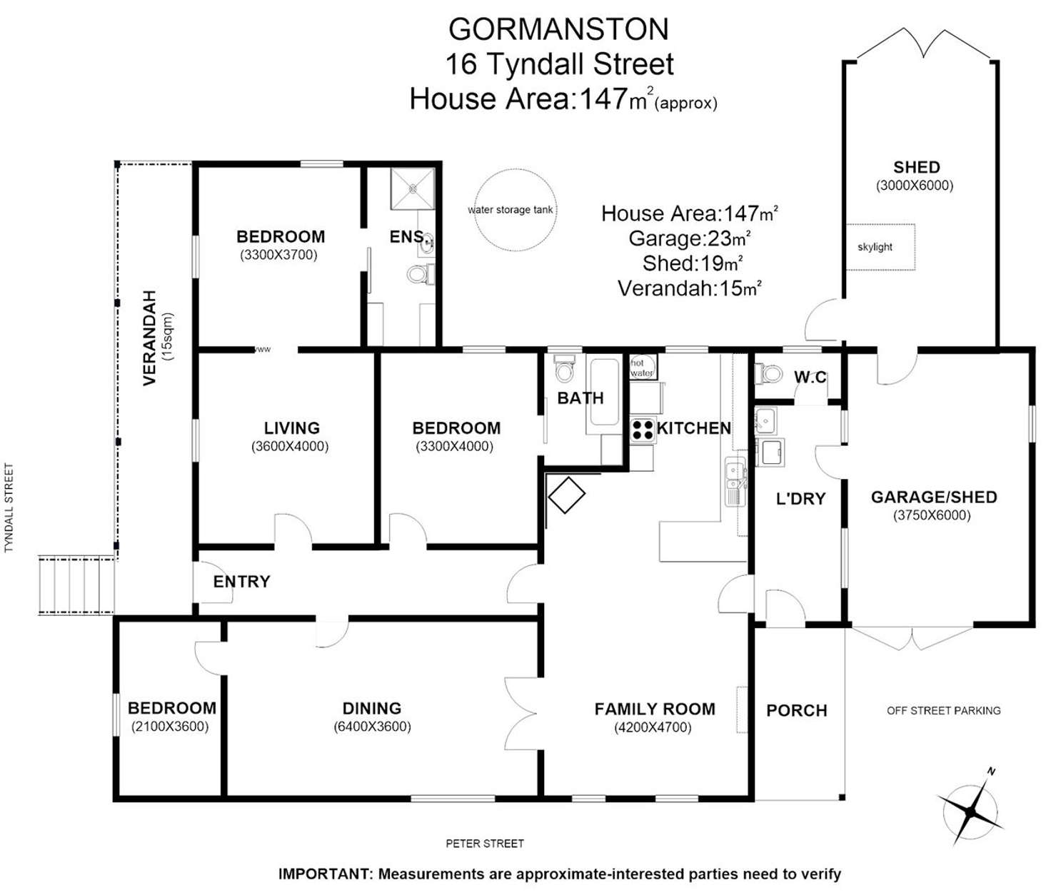 Floorplan of Homely house listing, 16 Tyndall Street, Gormanston TAS 7466