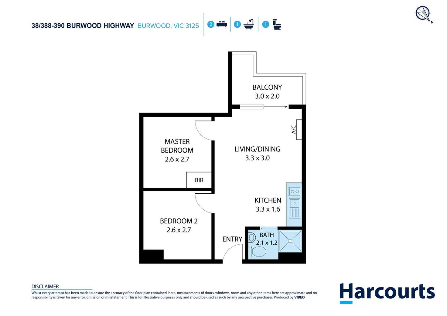 Floorplan of Homely apartment listing, 38/388-390 Burwood Highway, Burwood VIC 3125