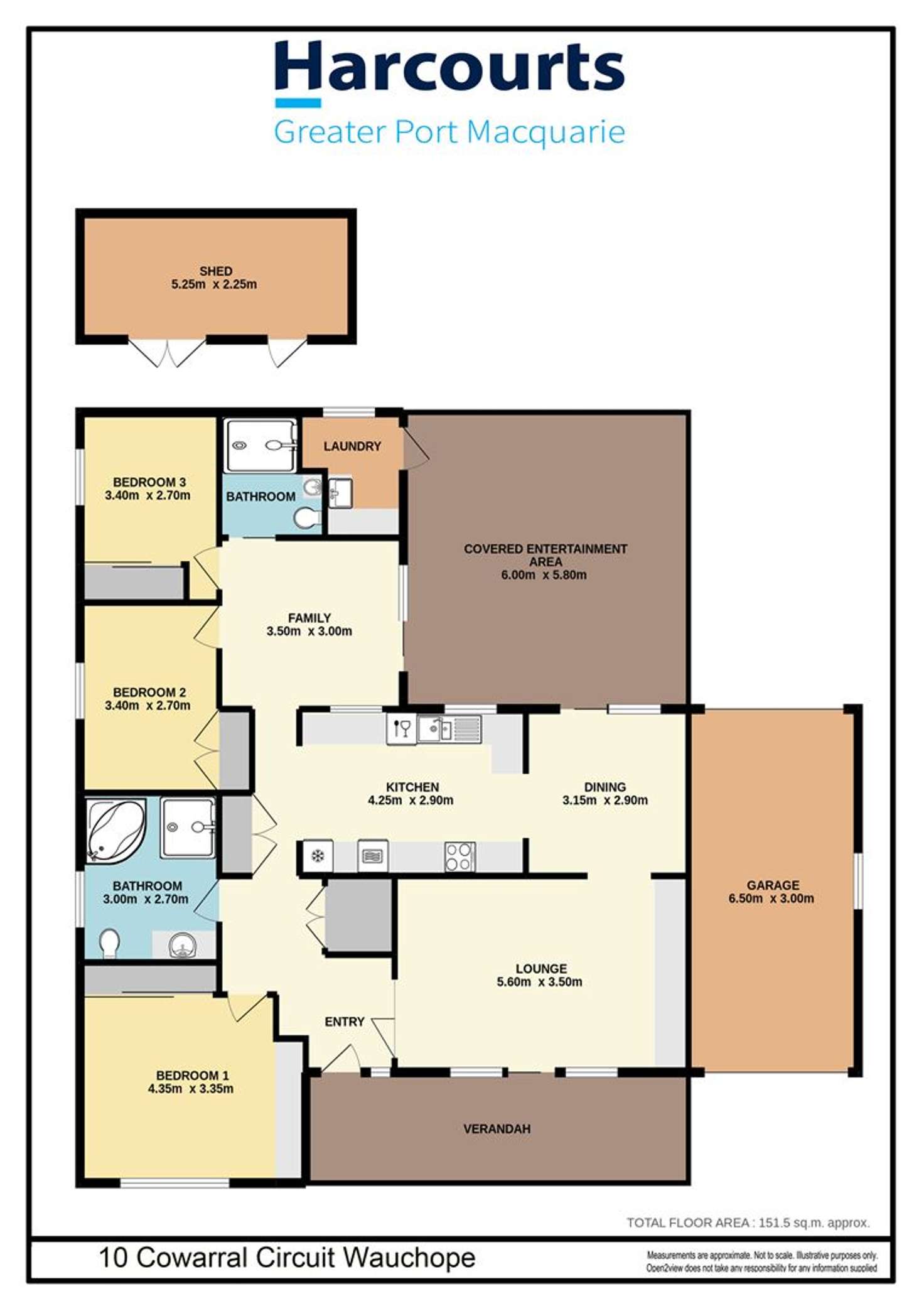 Floorplan of Homely house listing, 10 Cowarral Circuit, Wauchope NSW 2446