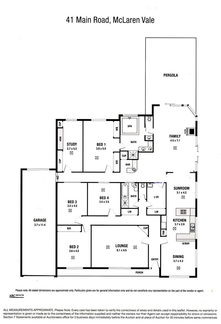 Floorplan of Homely house listing, 41 Main Road, Mclaren Vale SA 5171