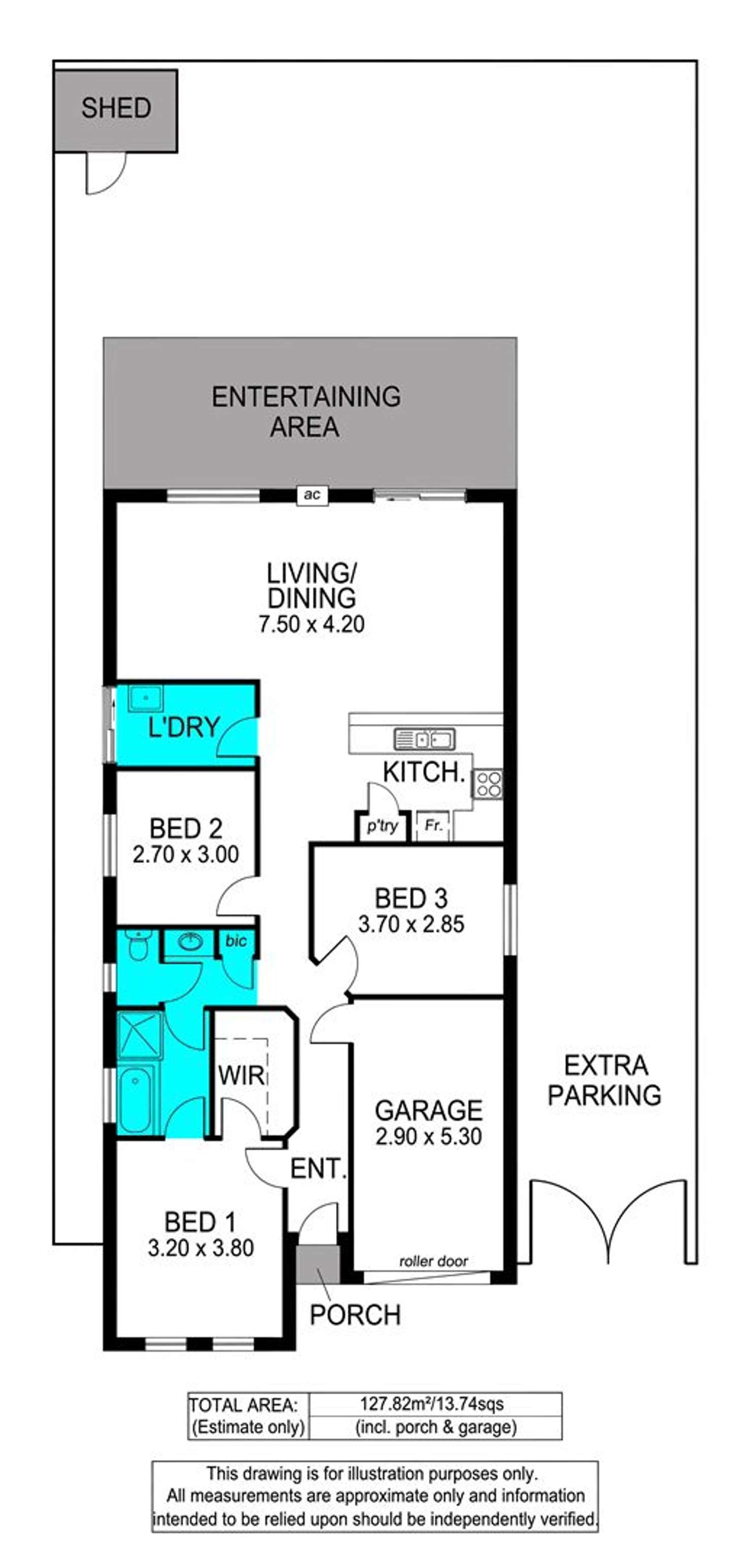 Floorplan of Homely house listing, 7 Ochre Court, Sheidow Park SA 5158