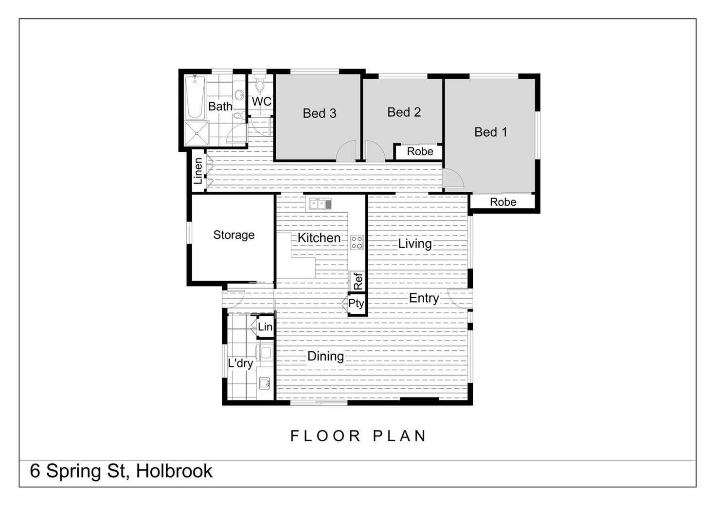 Floorplan of Homely house listing, 6 Spring Street, Holbrook NSW 2644