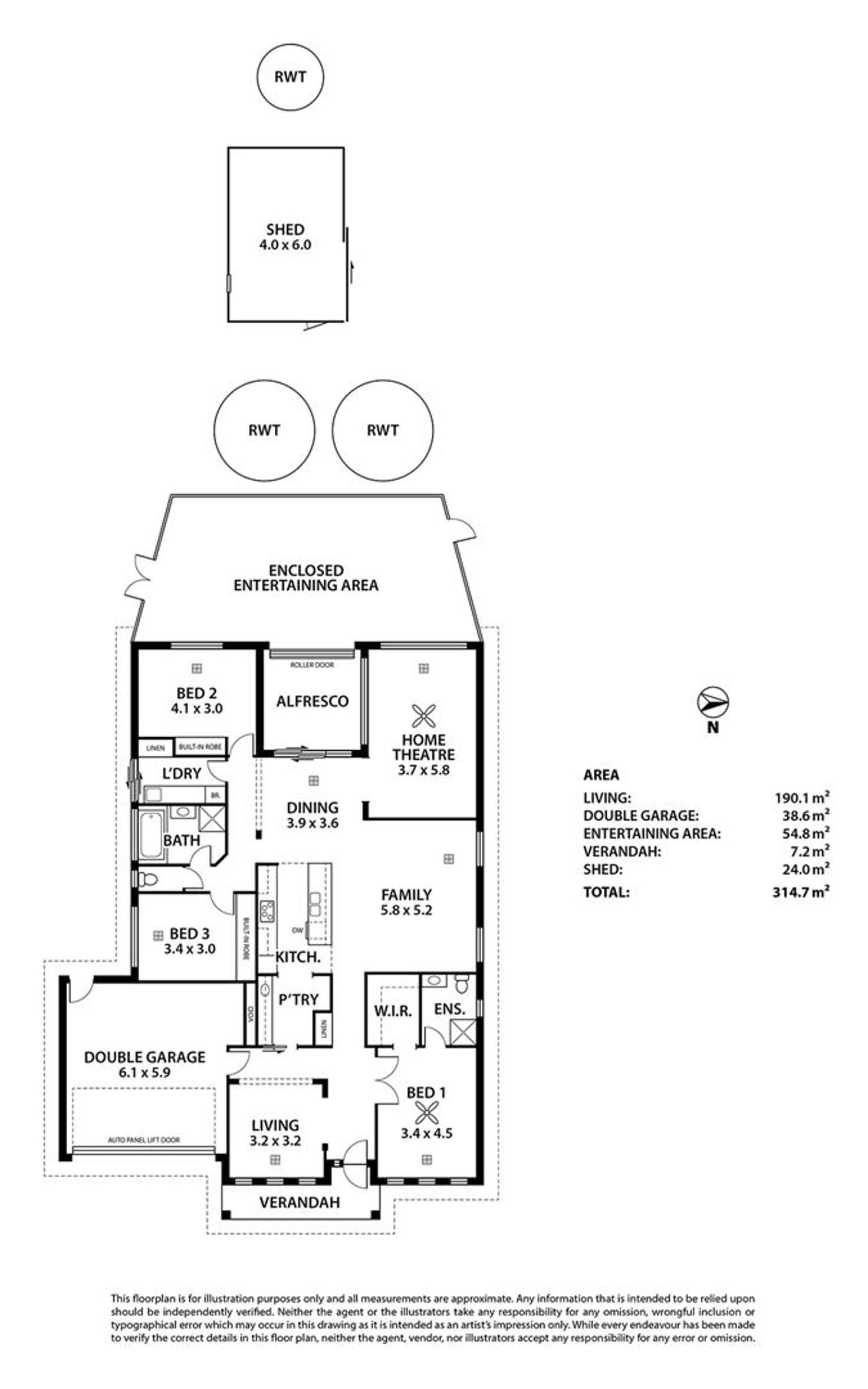 Floorplan of Homely house listing, 5 Bolton Place, Tailem Bend SA 5260