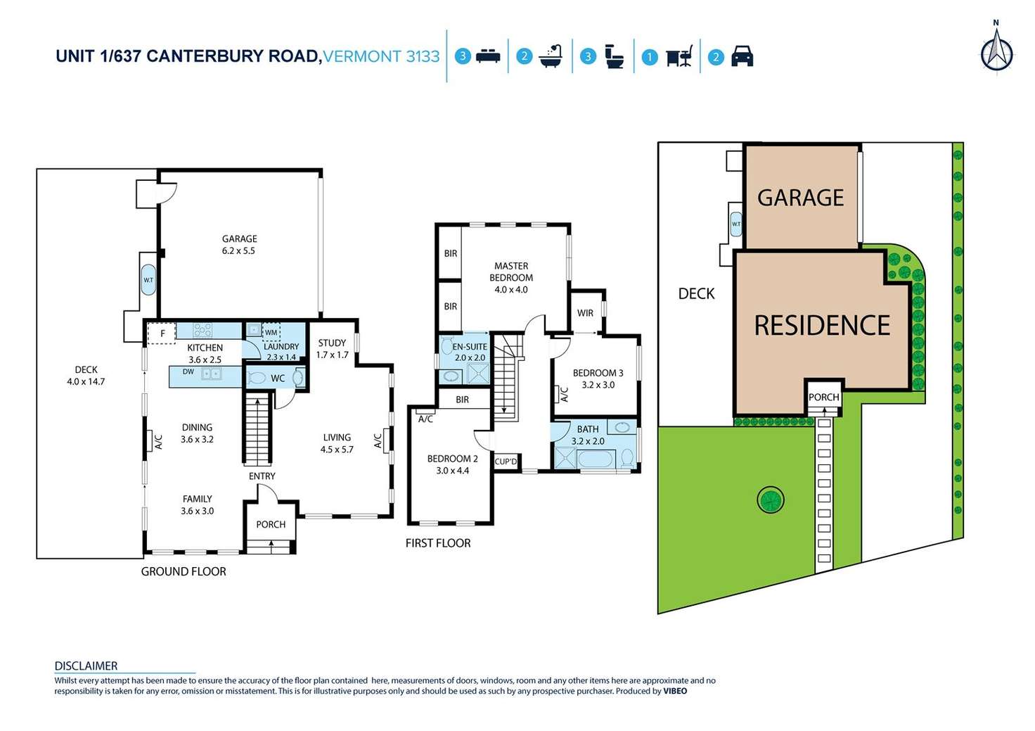 Floorplan of Homely townhouse listing, 1/637 Canterbury Road, Vermont VIC 3133