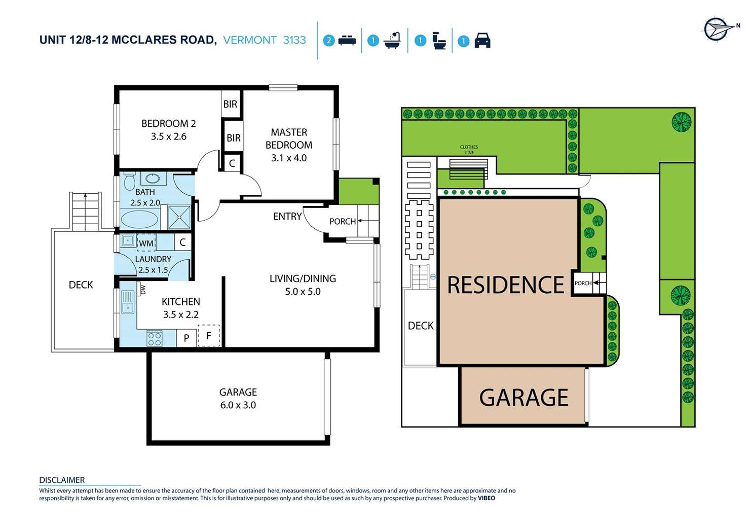 Floorplan of Homely unit listing, 12/8-12 McClares Road, Vermont VIC 3133