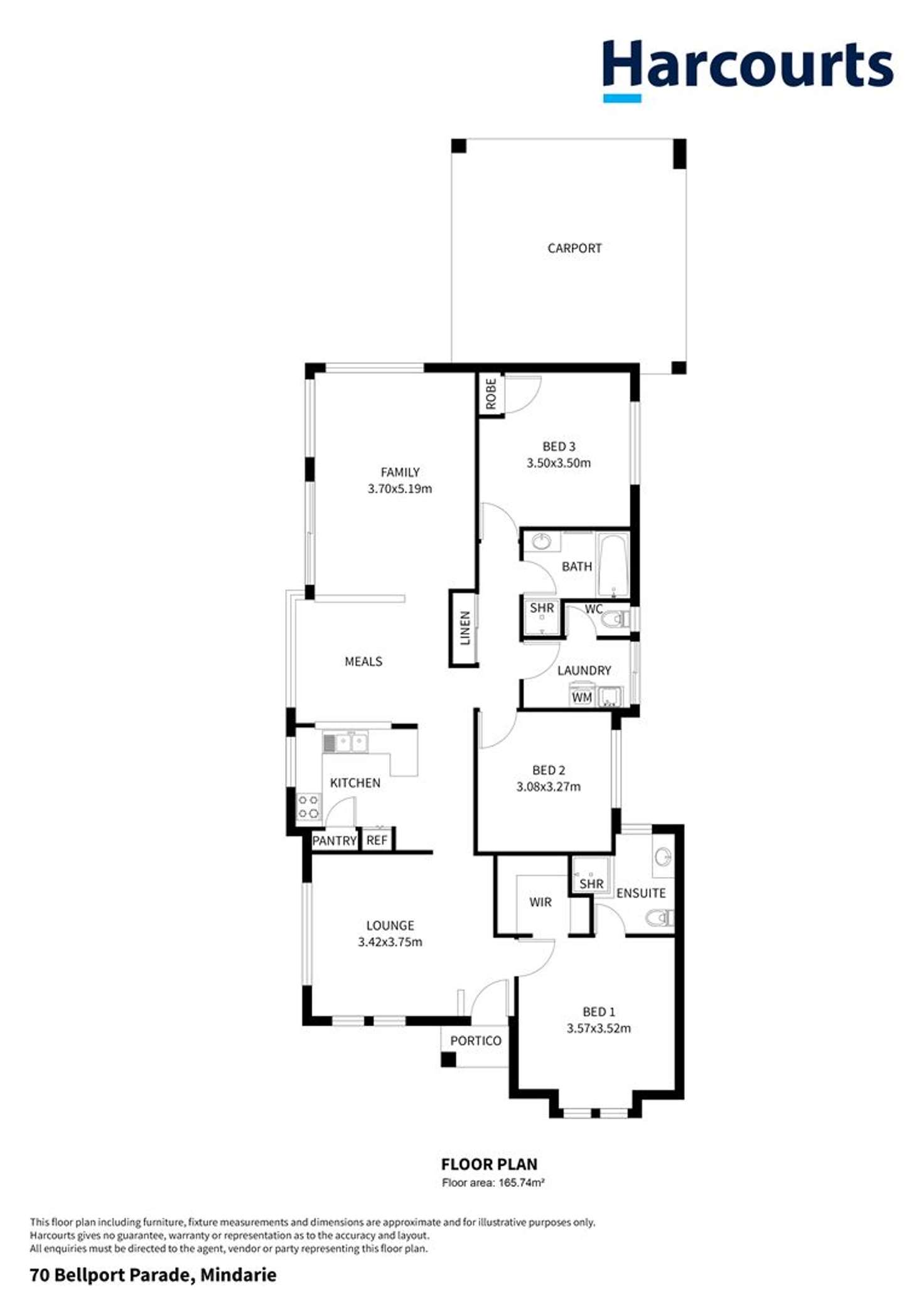 Floorplan of Homely house listing, 70 Bellport Parade, Mindarie WA 6030