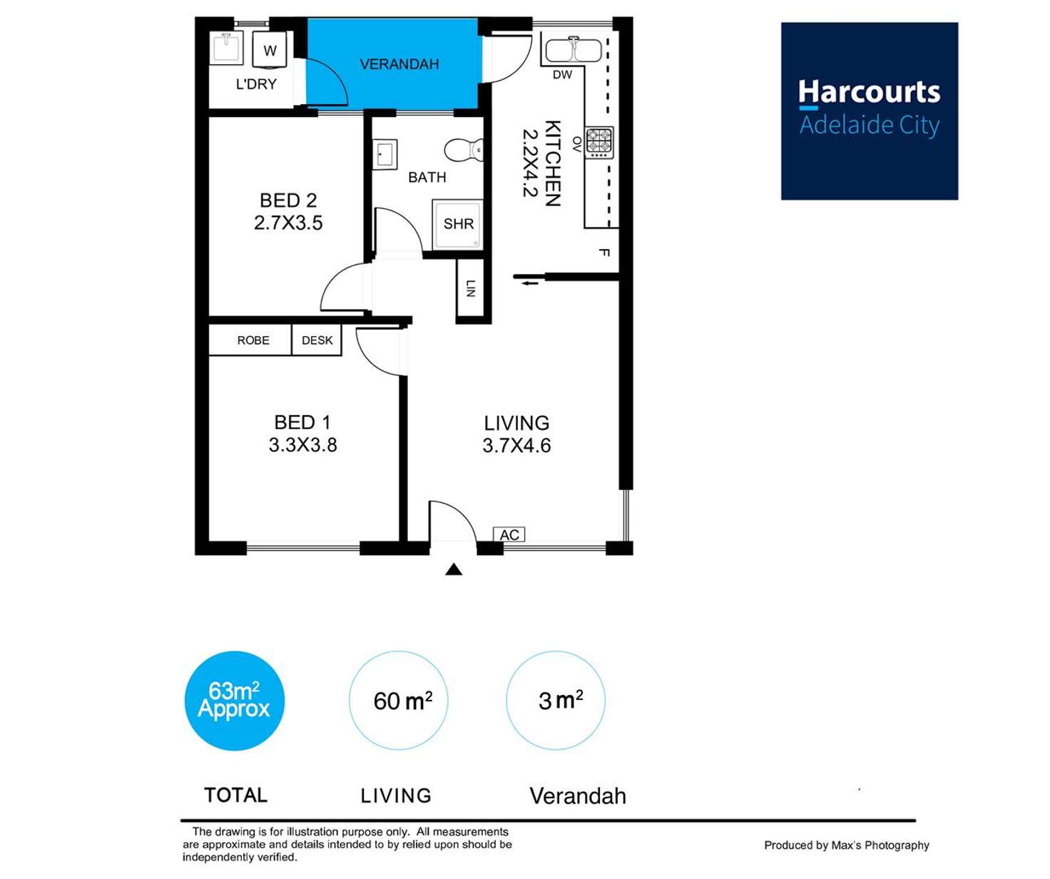 Floorplan of Homely unit listing, 2/24 CUDMORE AVE, Toorak Gardens SA 5065