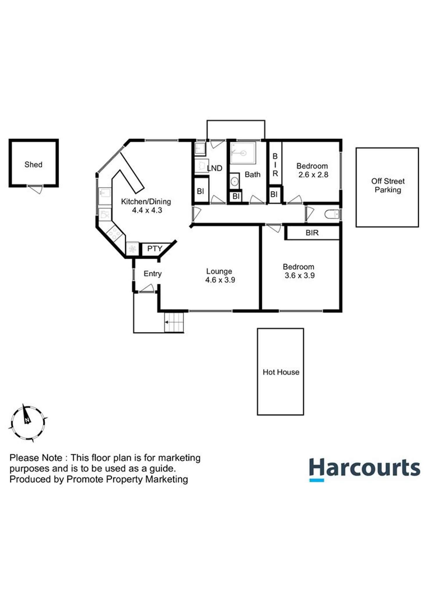 Floorplan of Homely unit listing, 2/50 Seddon Street, Austins Ferry TAS 7011