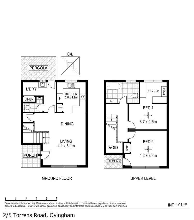 Floorplan of Homely house listing, 2/5 Torrens Road, Ovingham SA 5082