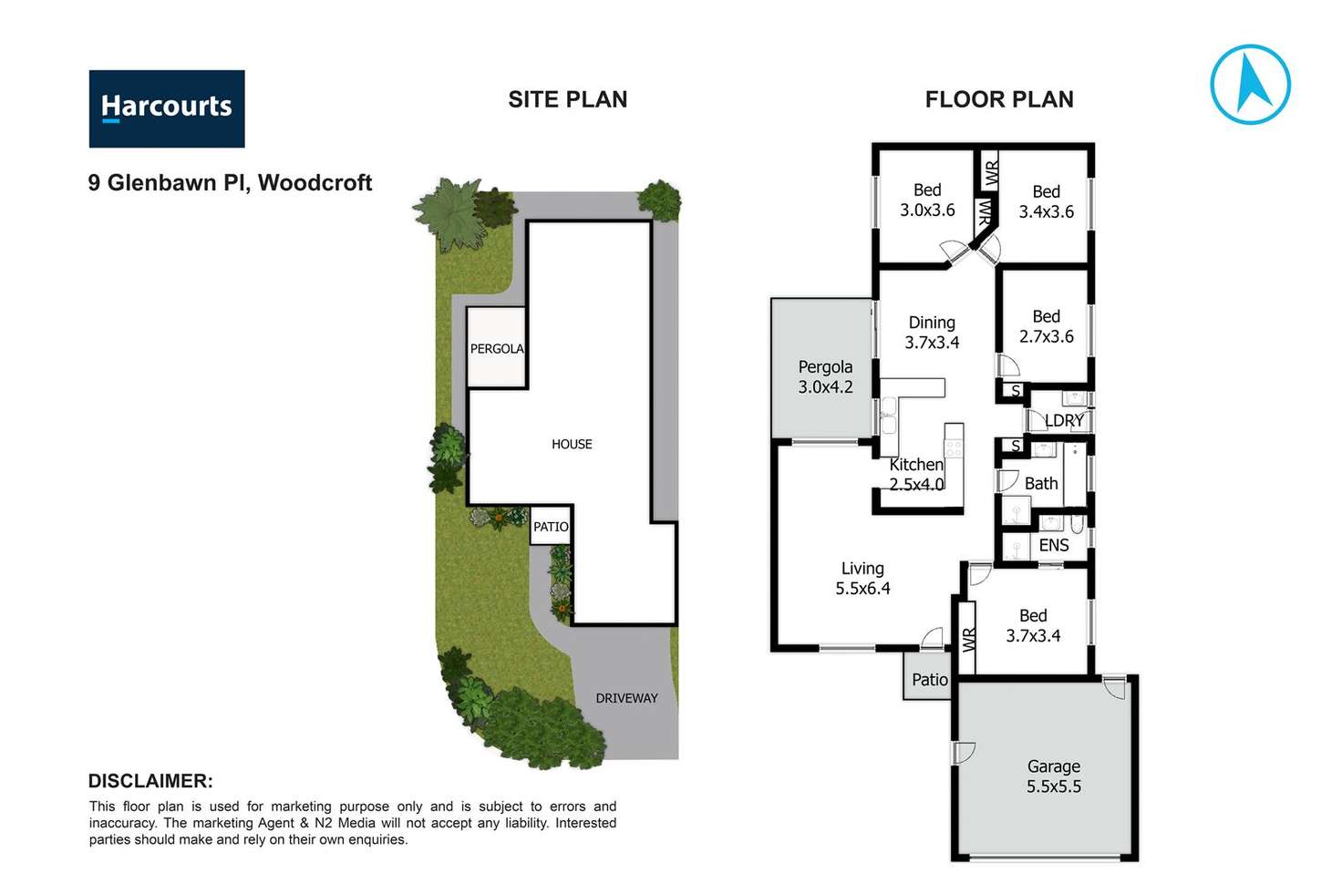 Floorplan of Homely house listing, 9 Glenbawn Place, Woodcroft NSW 2767