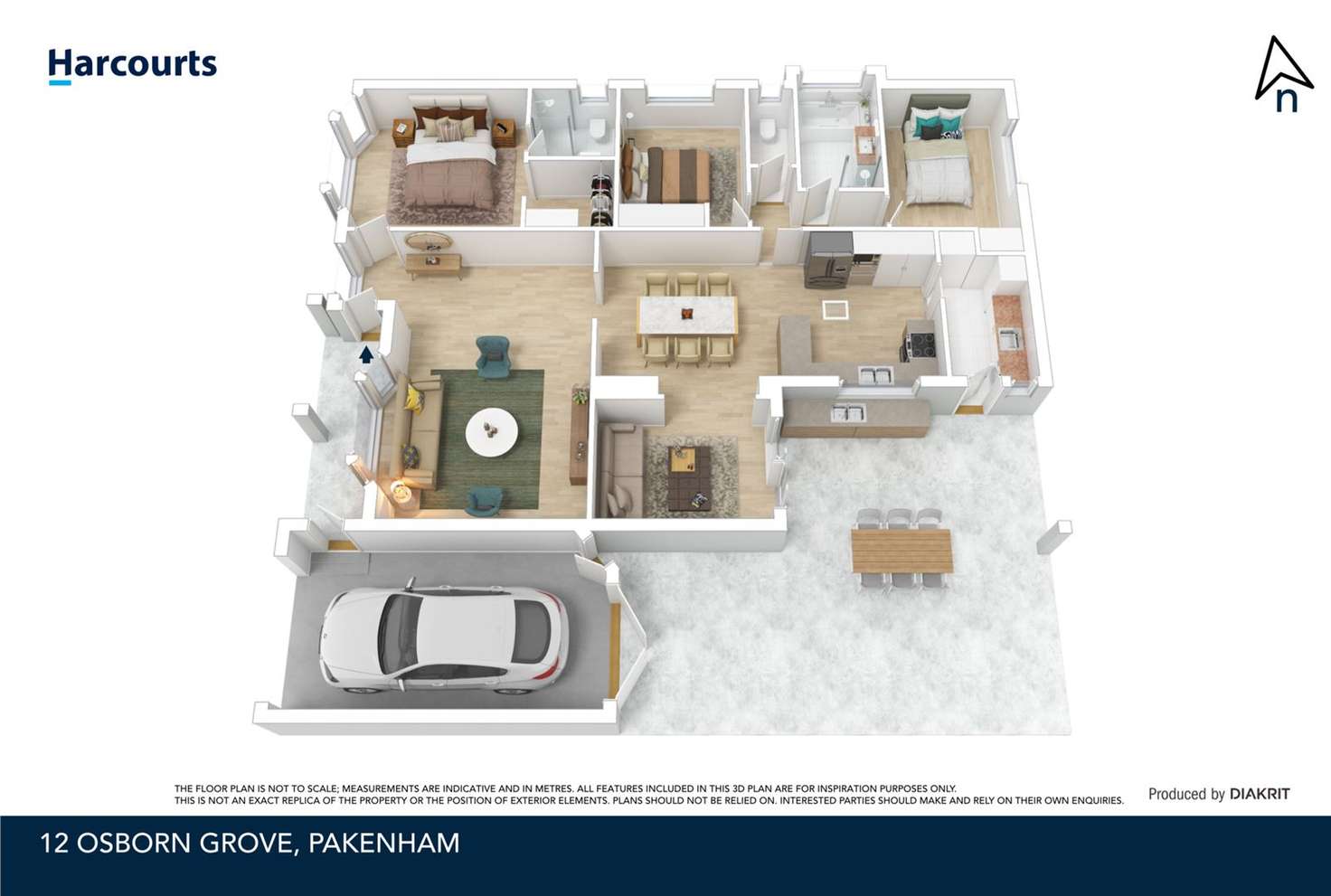 Floorplan of Homely house listing, 12 Osborn Grove, Pakenham VIC 3810