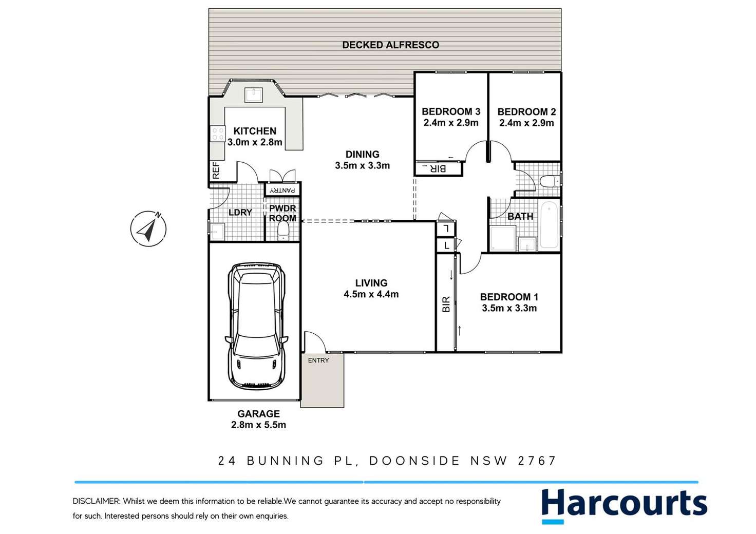 Floorplan of Homely house listing, 24 Bunning Place, Doonside NSW 2767
