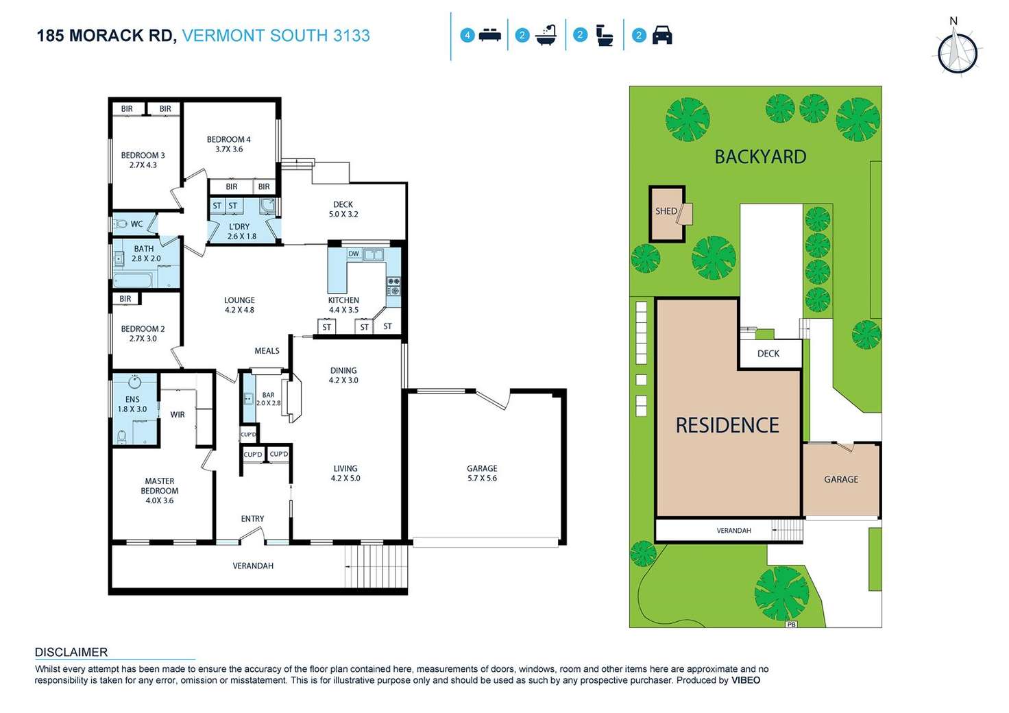 Floorplan of Homely house listing, 185 Morack Road, Vermont South VIC 3133