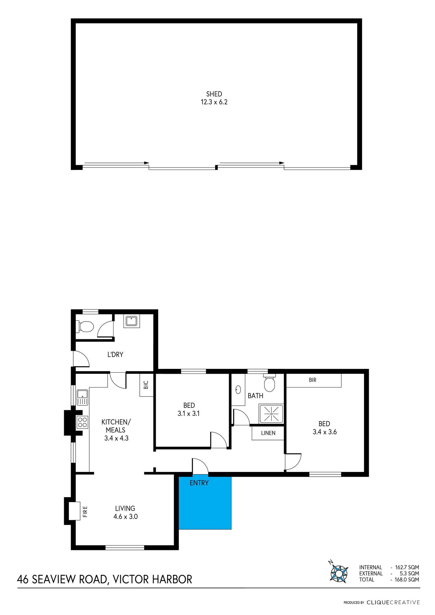 Floorplan of Homely house listing, 46 Seaview Road, Victor Harbor SA 5211