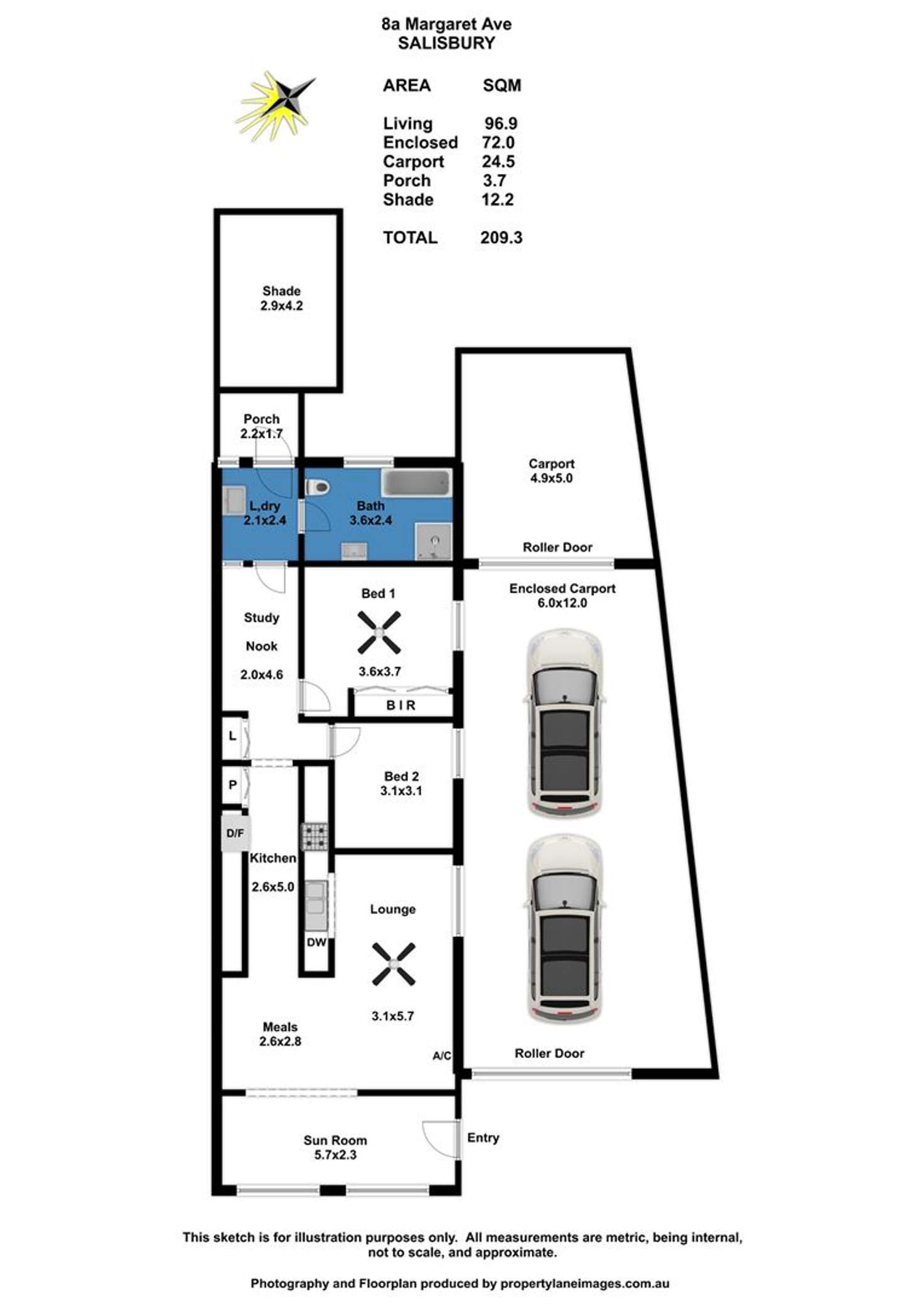 Floorplan of Homely house listing, 8A Margaret Avenue, Salisbury SA 5108