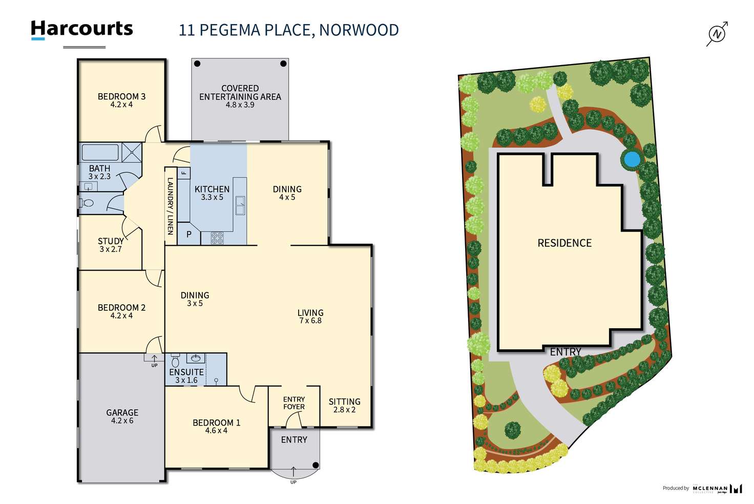 Floorplan of Homely house listing, 11 Pegema Place, Norwood TAS 7250