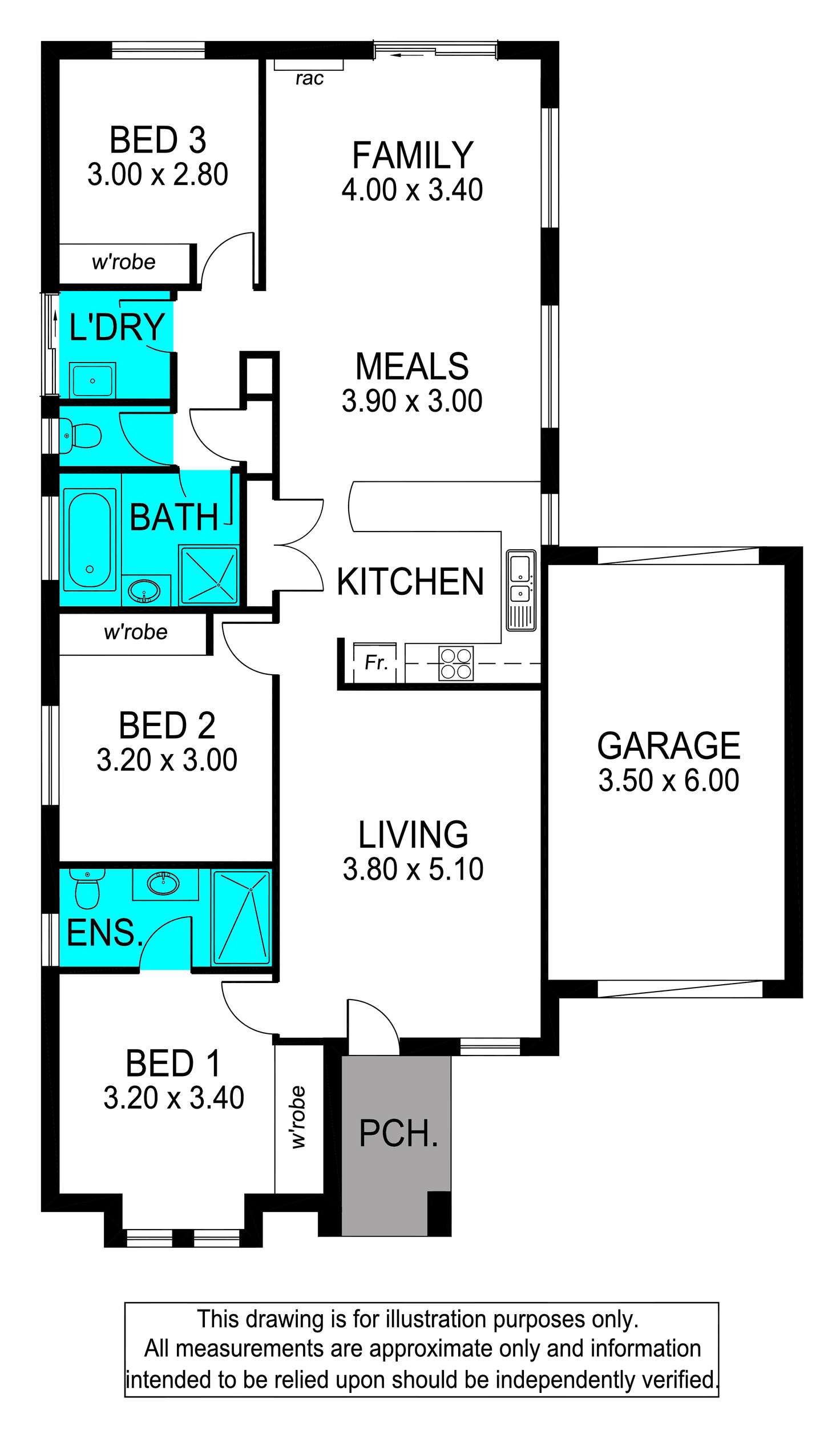 Floorplan of Homely house listing, 6 Albert Court, Andrews Farm SA 5114