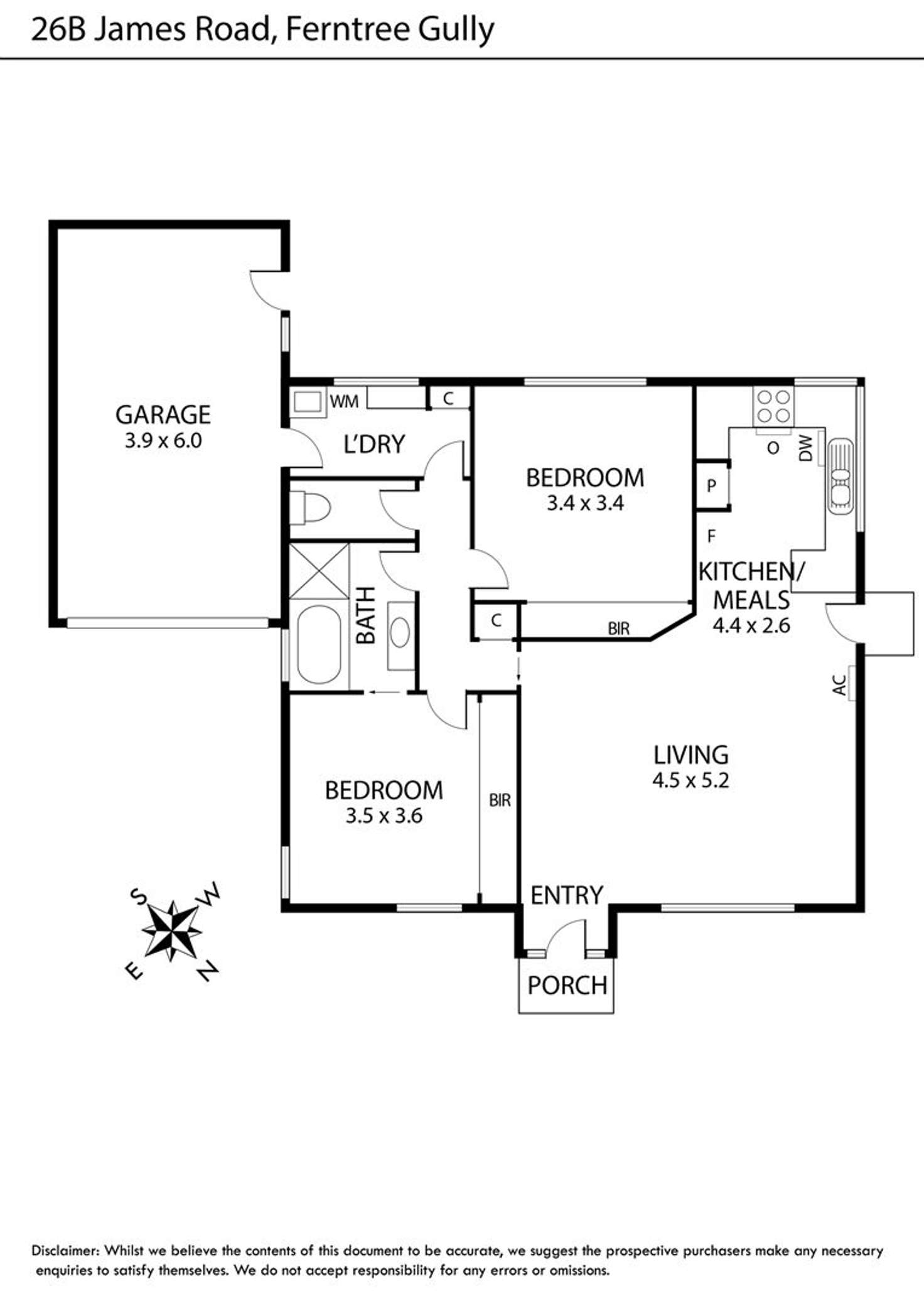 Floorplan of Homely house listing, 26B James Road, Ferntree Gully VIC 3156