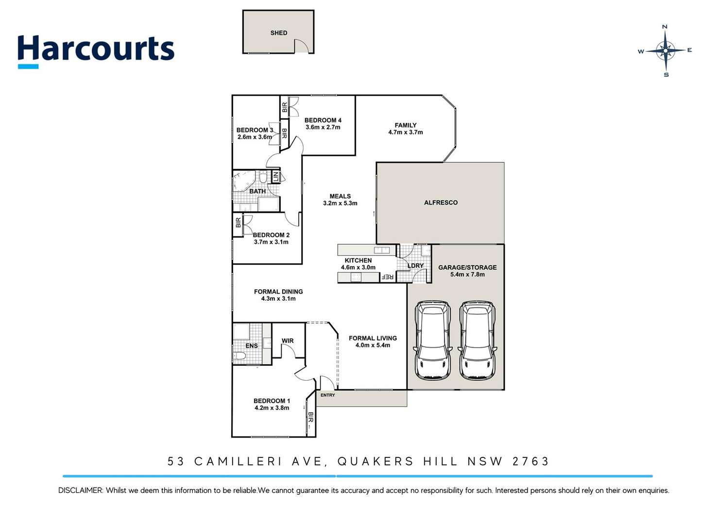 Floorplan of Homely house listing, 53 Camilleri Avenue, Quakers Hill NSW 2763