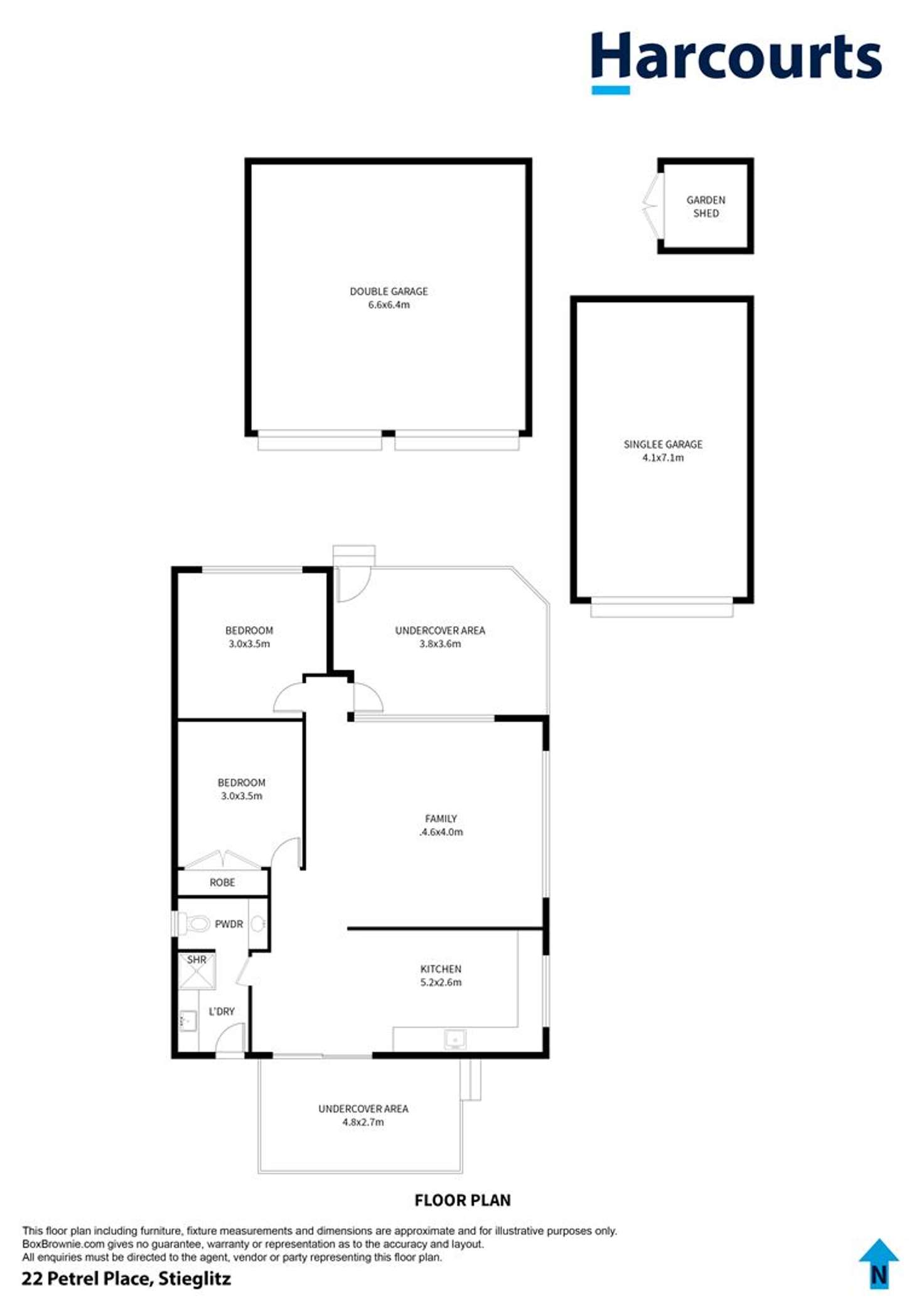 Floorplan of Homely house listing, 22 Petrel Place, Stieglitz TAS 7216