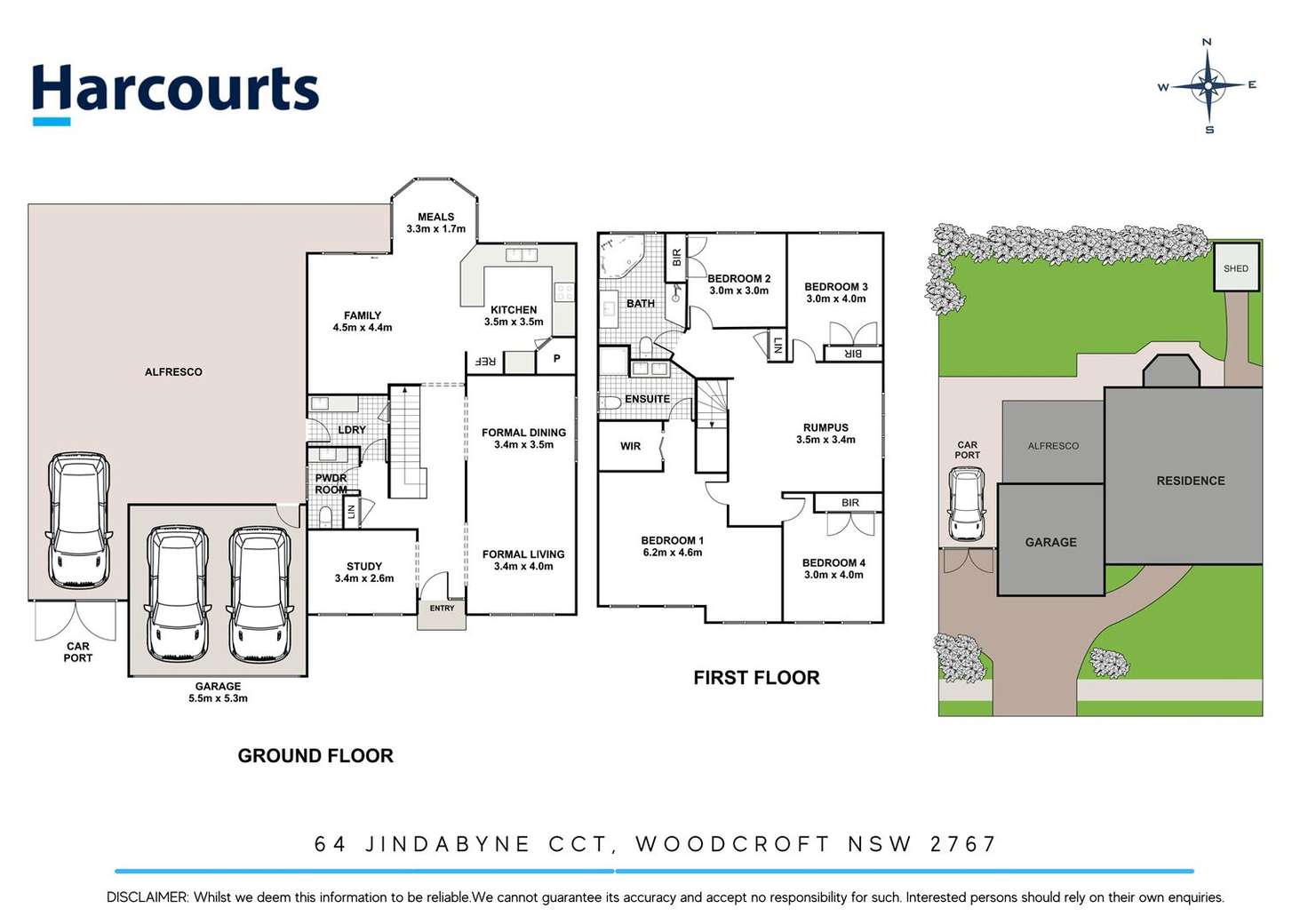 Floorplan of Homely house listing, 64 Jindabyne Circuit, Woodcroft NSW 2767