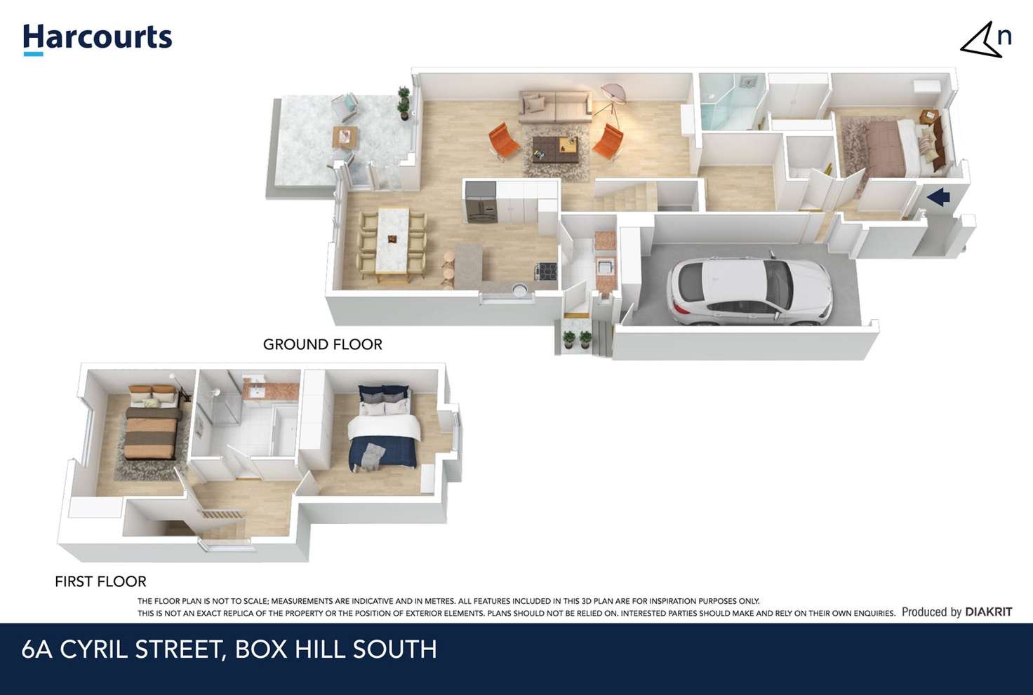 Floorplan of Homely townhouse listing, 6a Cyril Street, Box Hill South VIC 3128