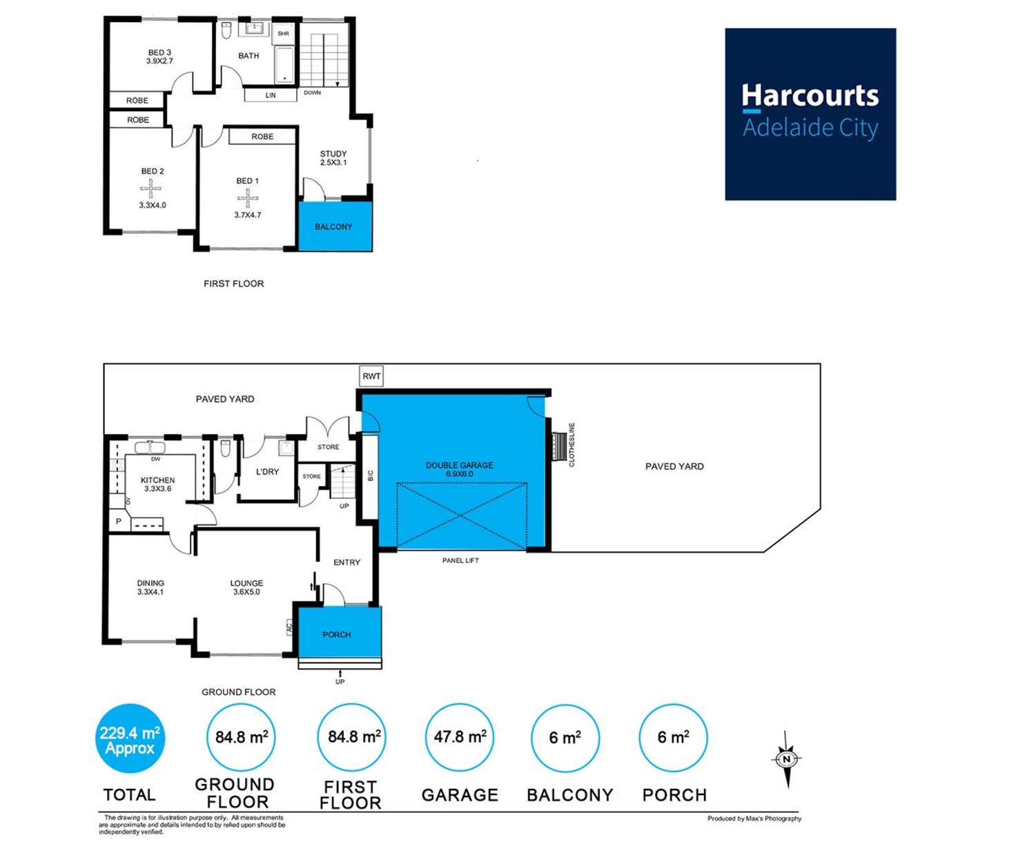 Floorplan of Homely townhouse listing, 1/4 Collyer Court, Linden Park SA 5065