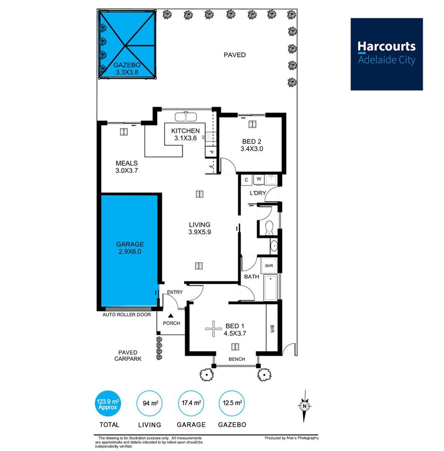 Floorplan of Homely unit listing, 2/24 Fifth Avennue, St Morris SA 5068