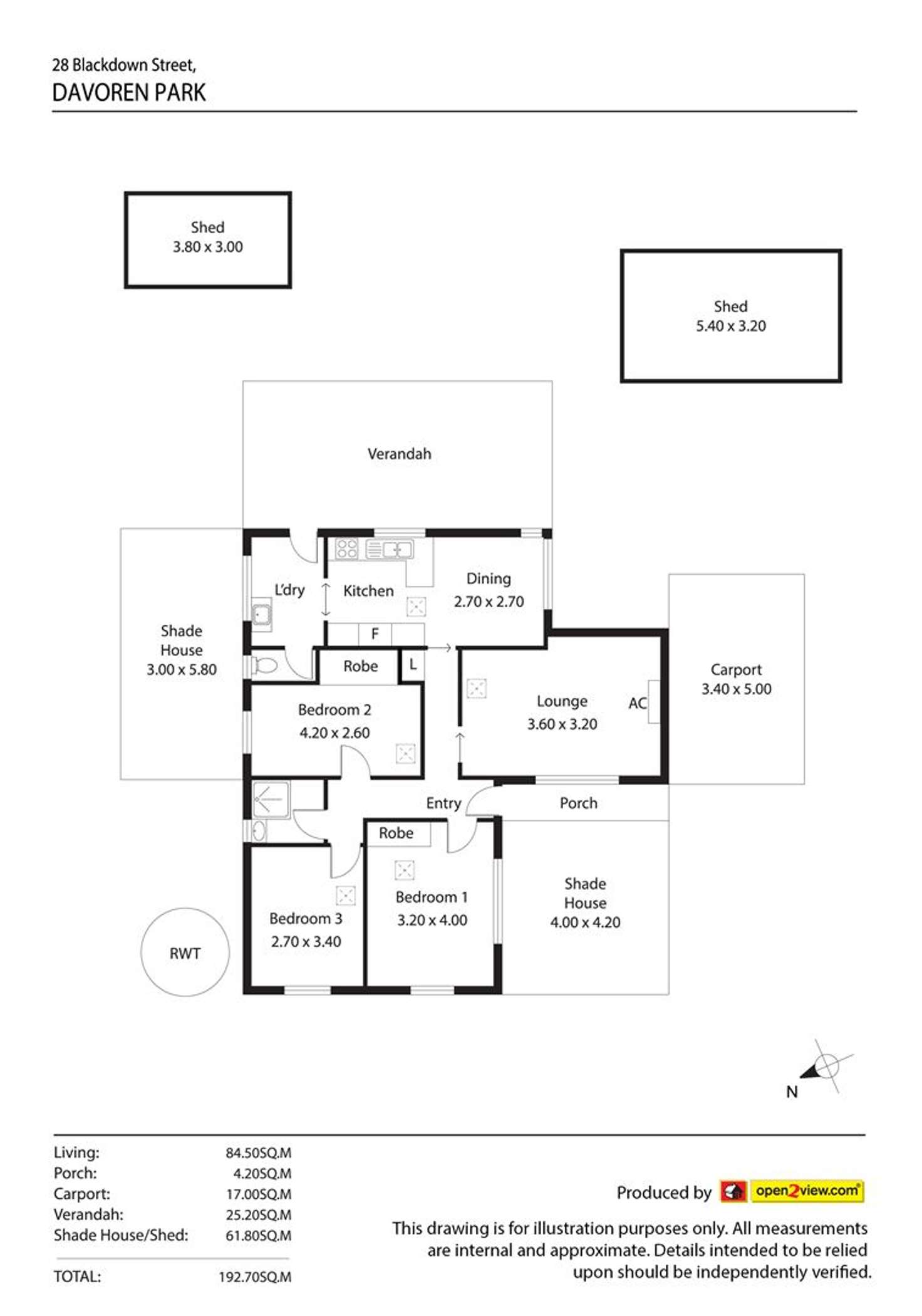 Floorplan of Homely house listing, 28 Blackdown Street, Davoren Park SA 5113