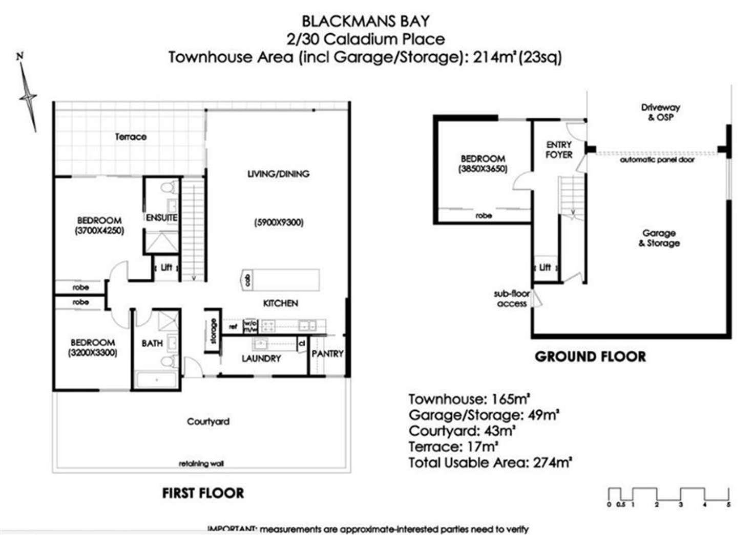 Floorplan of Homely townhouse listing, 3/30 Caladium Place, Blackmans Bay TAS 7052