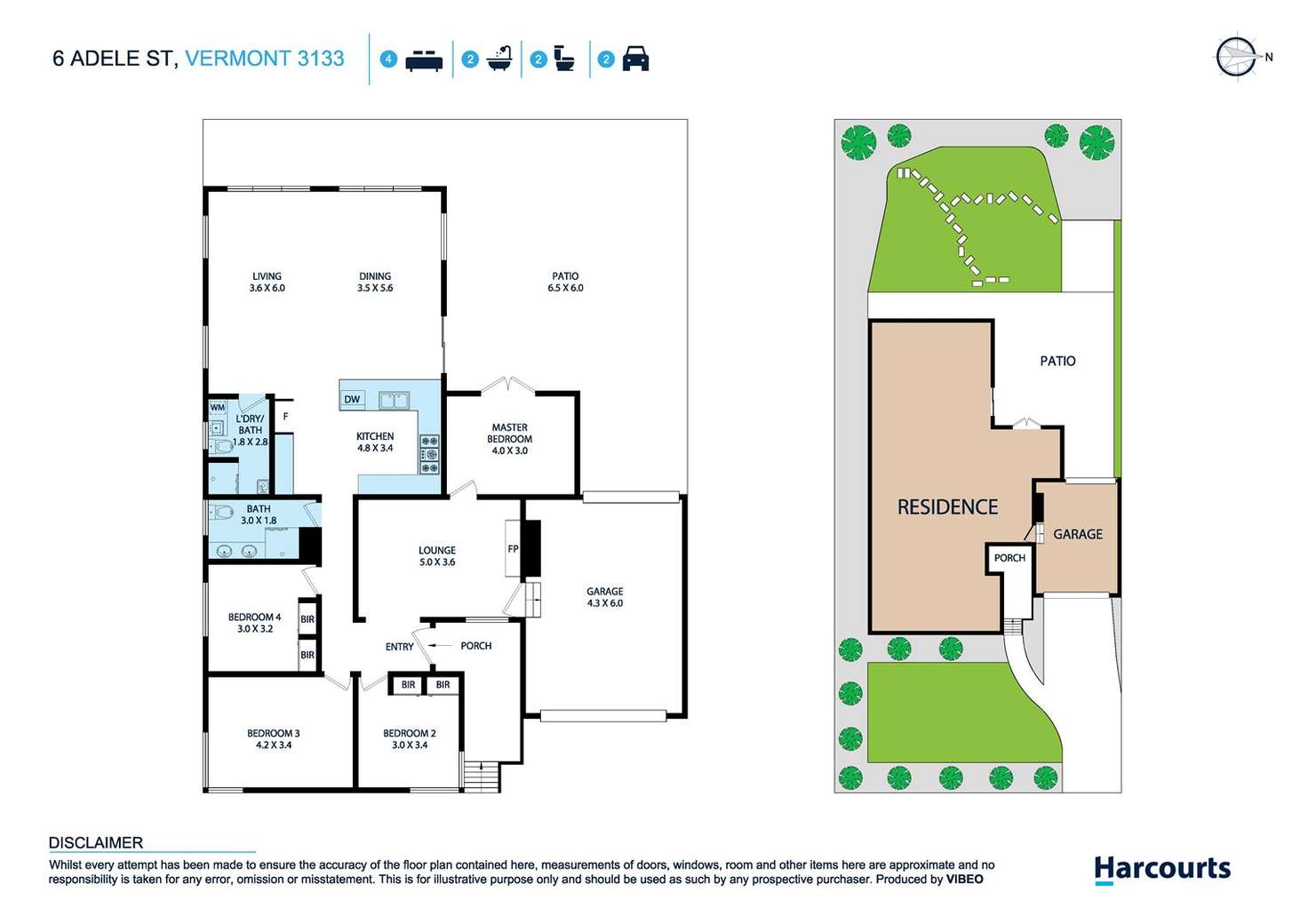 Floorplan of Homely house listing, 6 Adele Street, Vermont VIC 3133