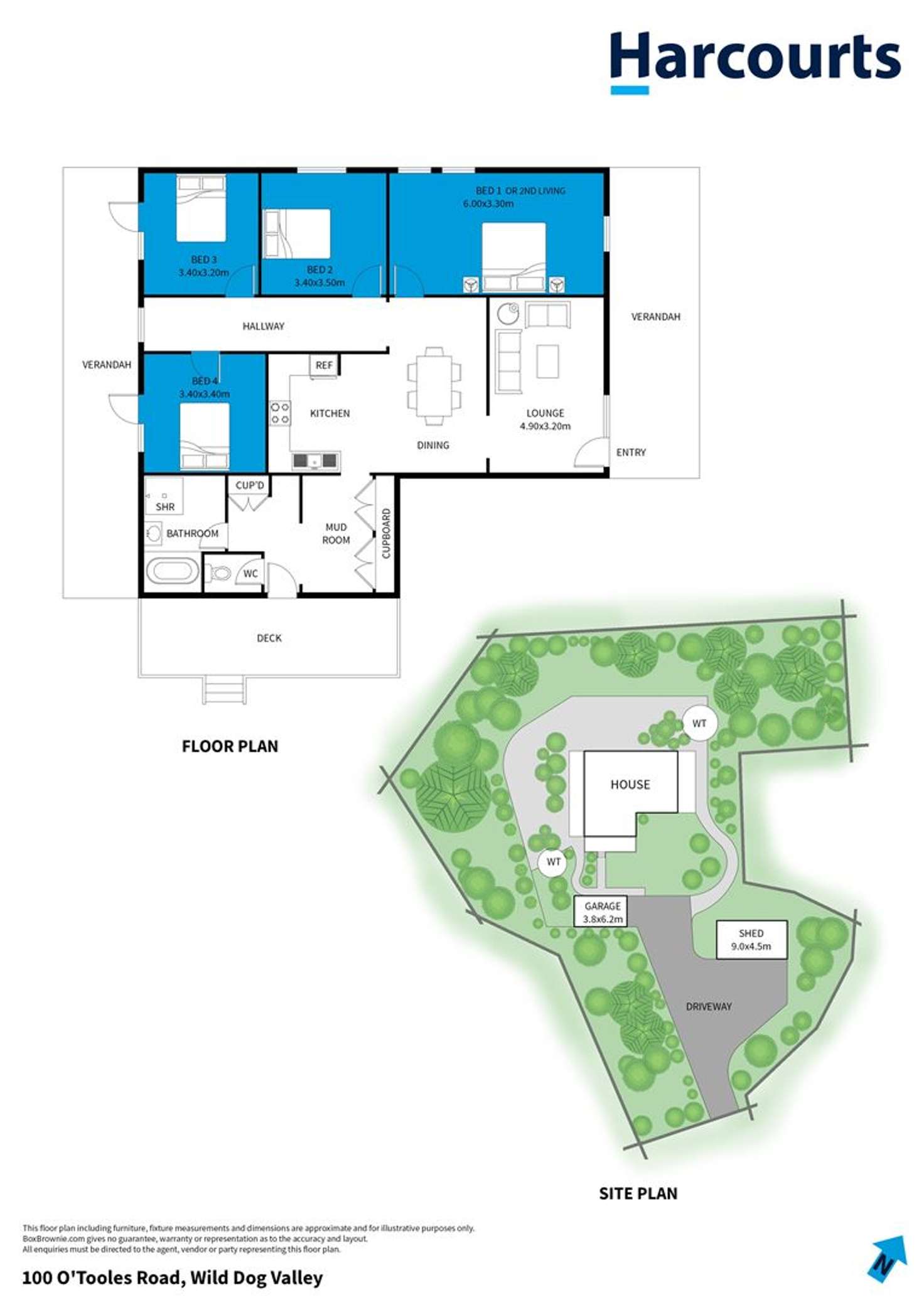Floorplan of Homely lifestyle listing, 100 O'Tooles Road, Wild Dog Valley VIC 3953
