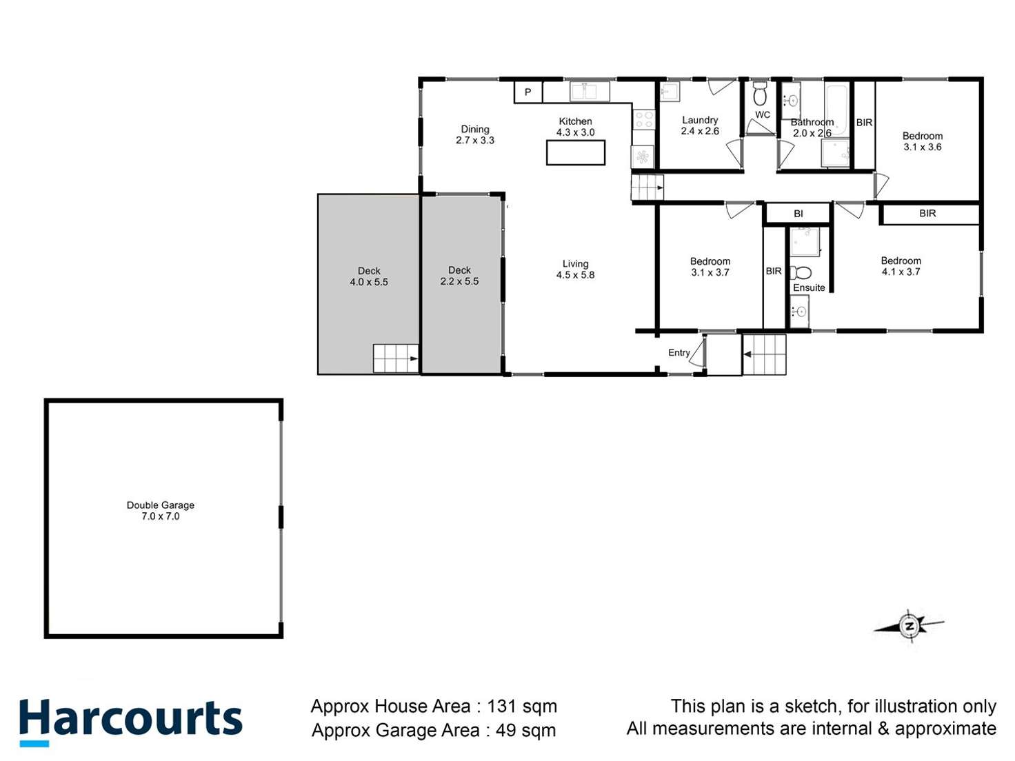 Floorplan of Homely house listing, 8 Piccolo Court, Mornington TAS 7018