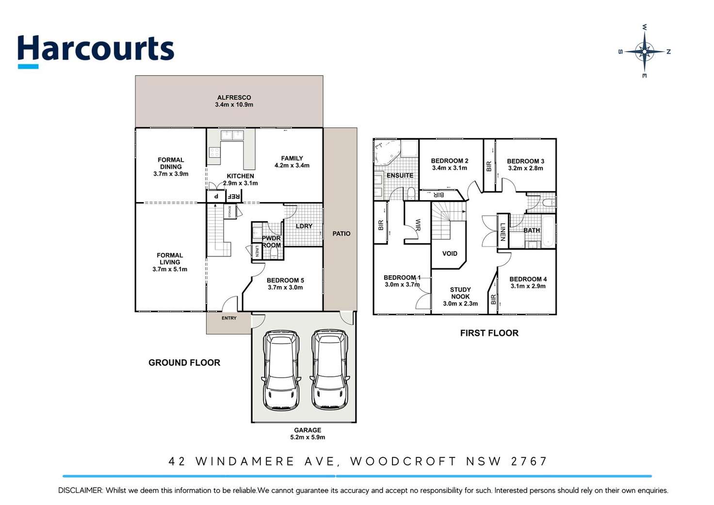 Floorplan of Homely house listing, 42 Windamere Avenue, Woodcroft NSW 2767