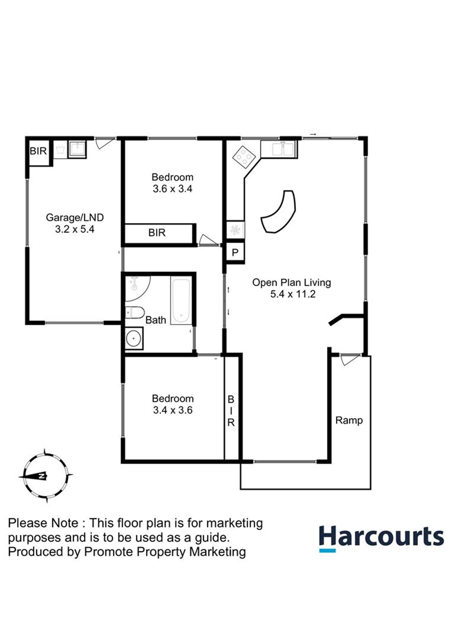 Floorplan of Homely unit listing, 2/4 Highclere Court, Howrah TAS 7018
