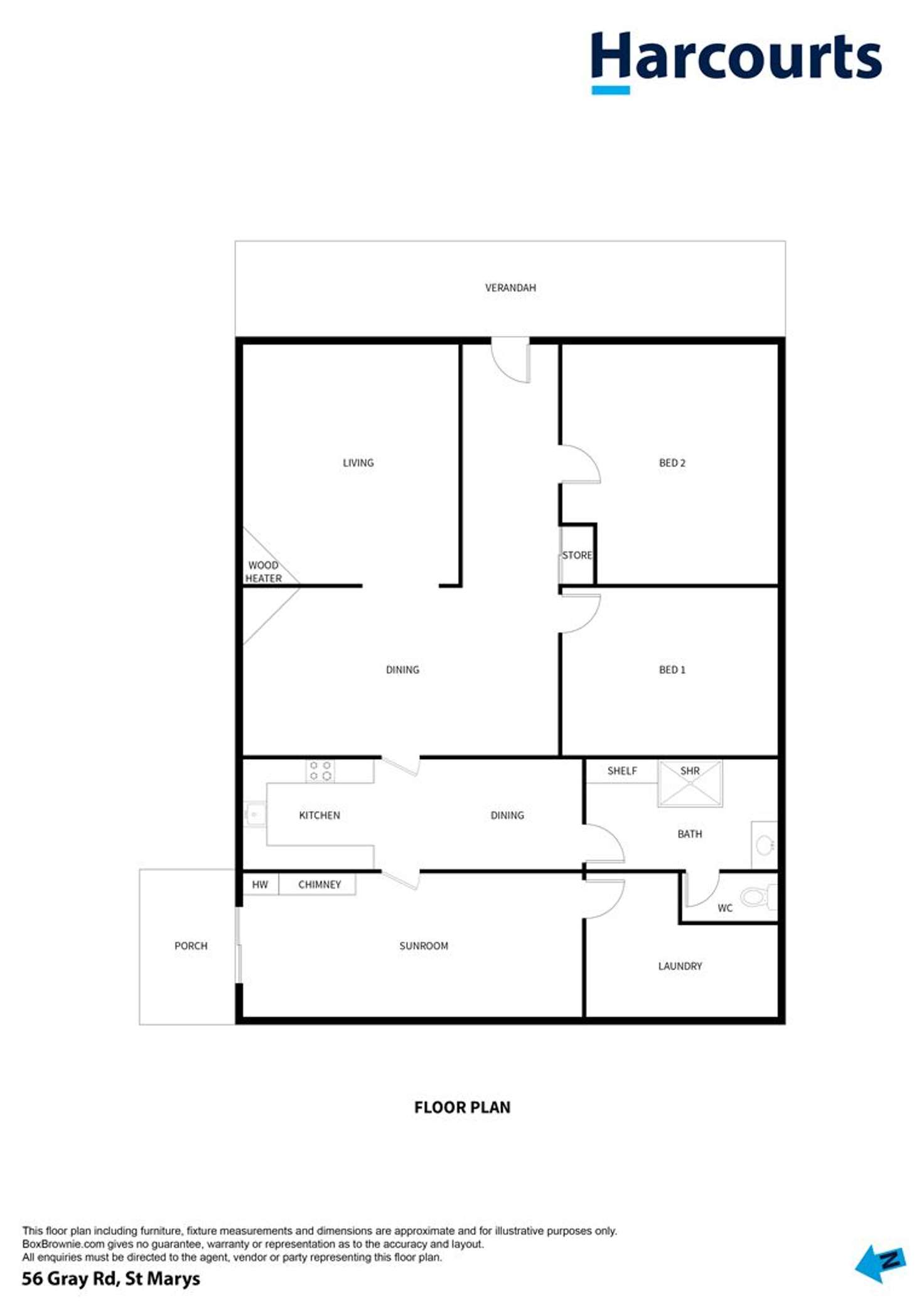 Floorplan of Homely house listing, 56 Gray Road, St Marys TAS 7215