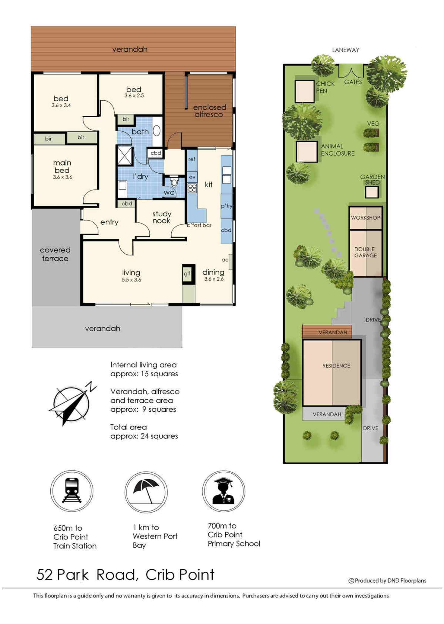 Floorplan of Homely house listing, 52 Park Road, Crib Point VIC 3919