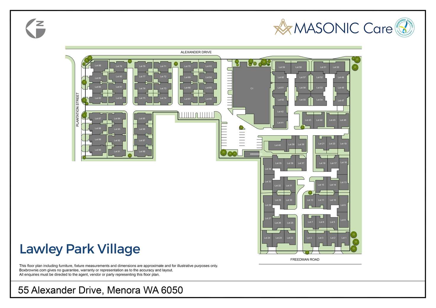 Floorplan of Homely retirement listing, Villa 80/55 Alexander Drive, Menora WA 6050